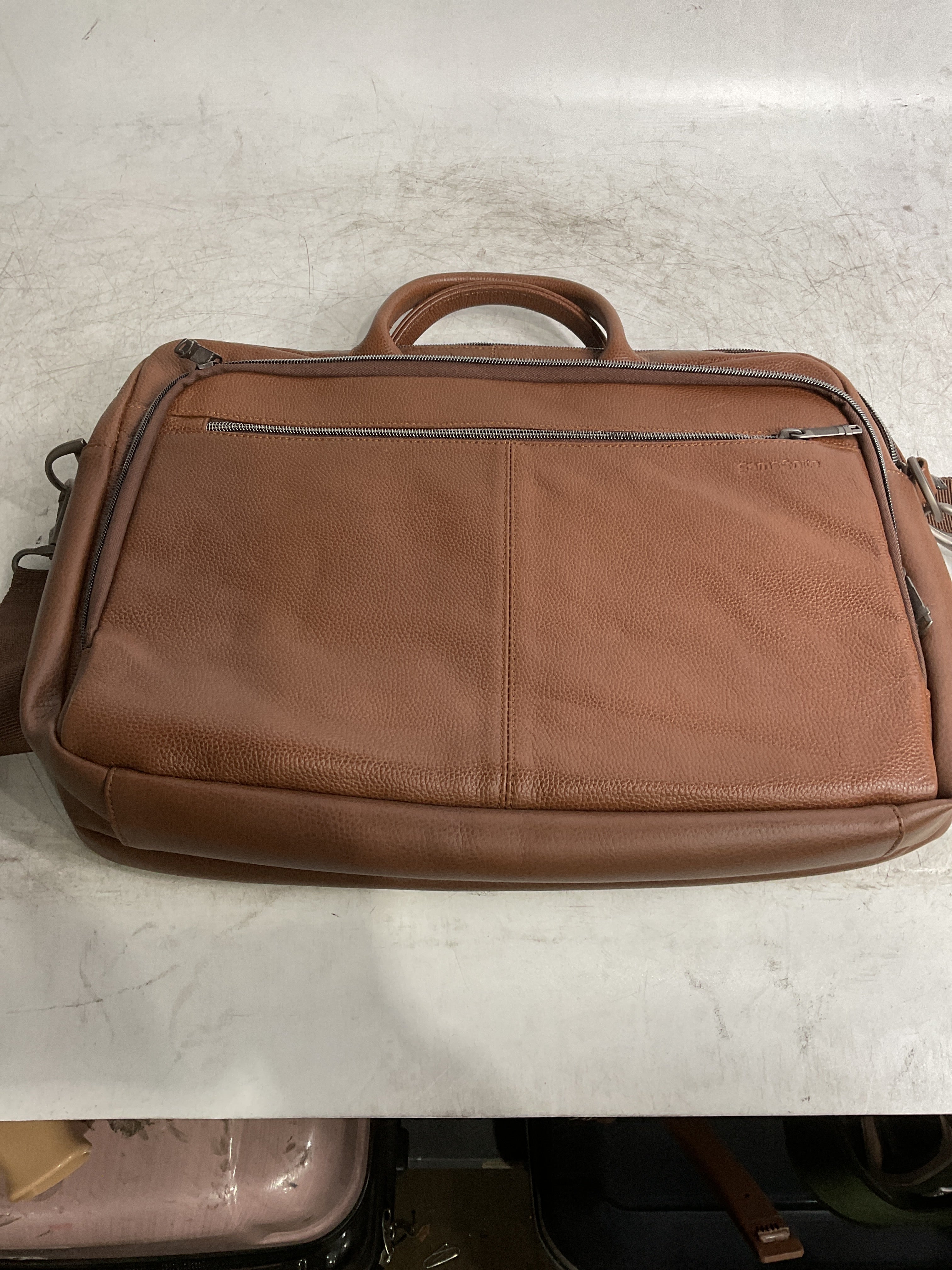 Samsonite Classic Leather Toploader ( Brown , One Size ) Brown One Size U6