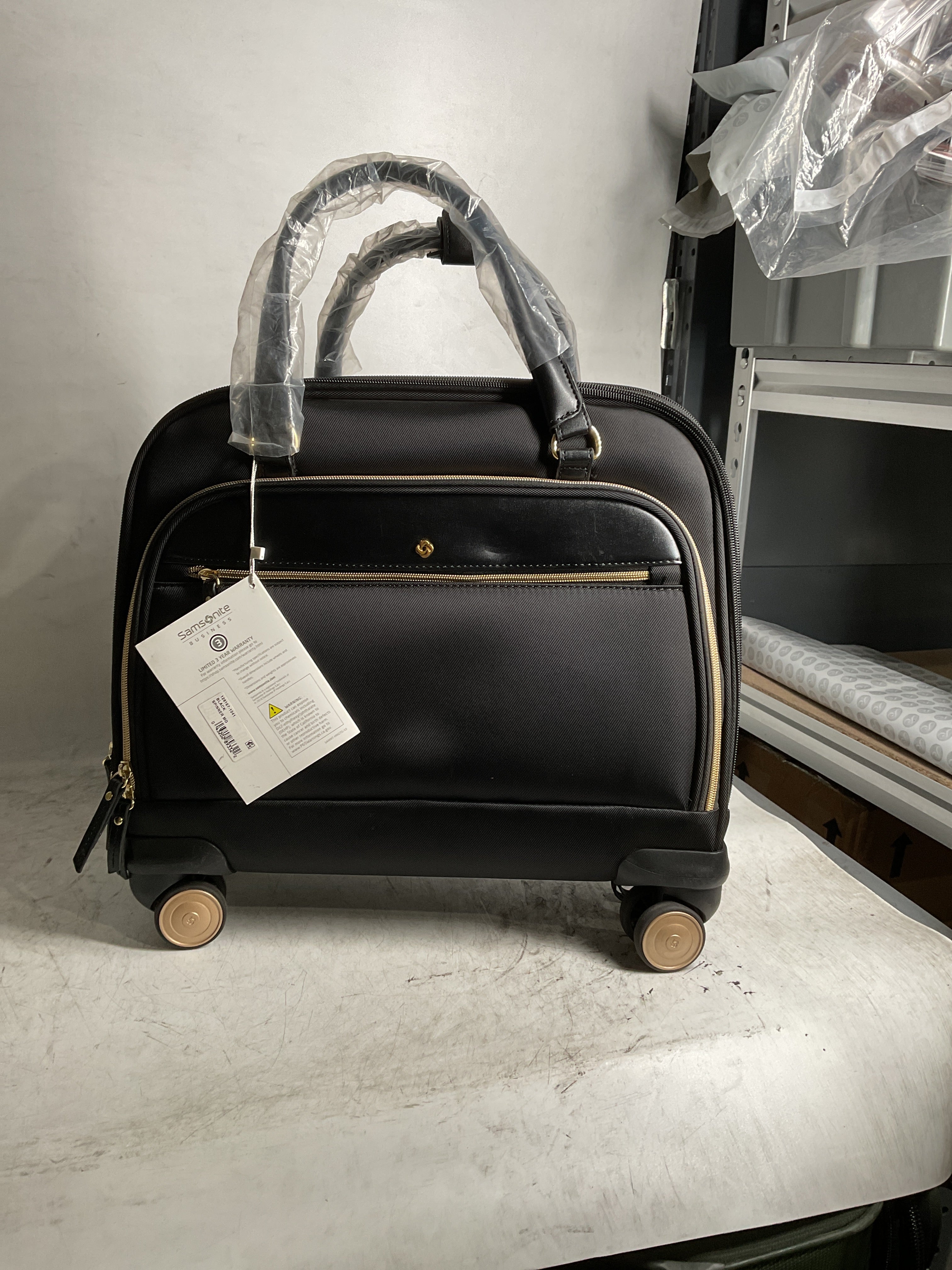 Samsonite Women's Mobile Solution Business ( Black , Spinner Mobile Office ) Black Spinner Mobile Office U5