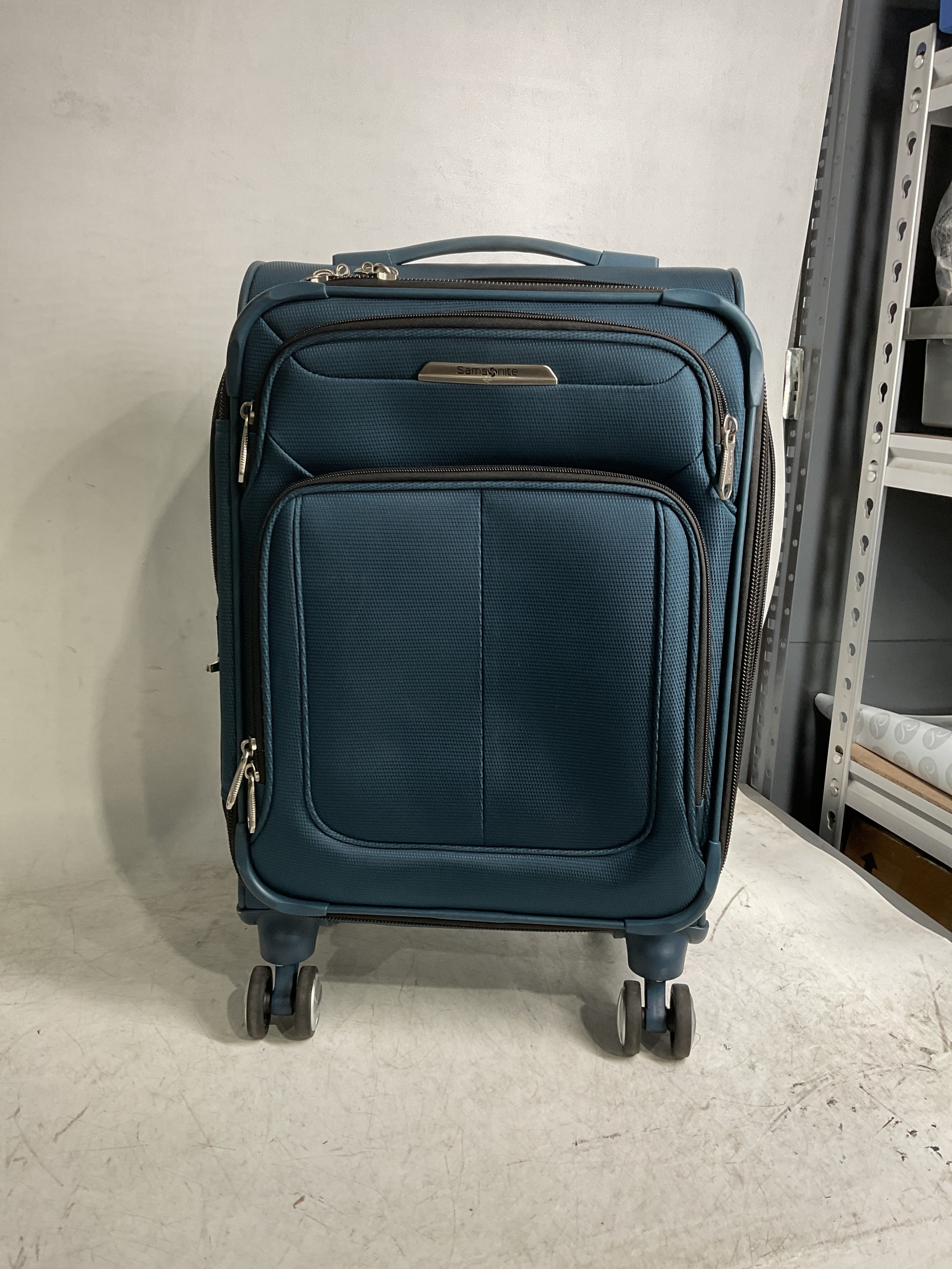 Samsonite Ascella X Softside Expandable Luggage with Spinner Wheels ( Teal , Carry-On 20-Inch ) Teal Carry On 20 Inch U1