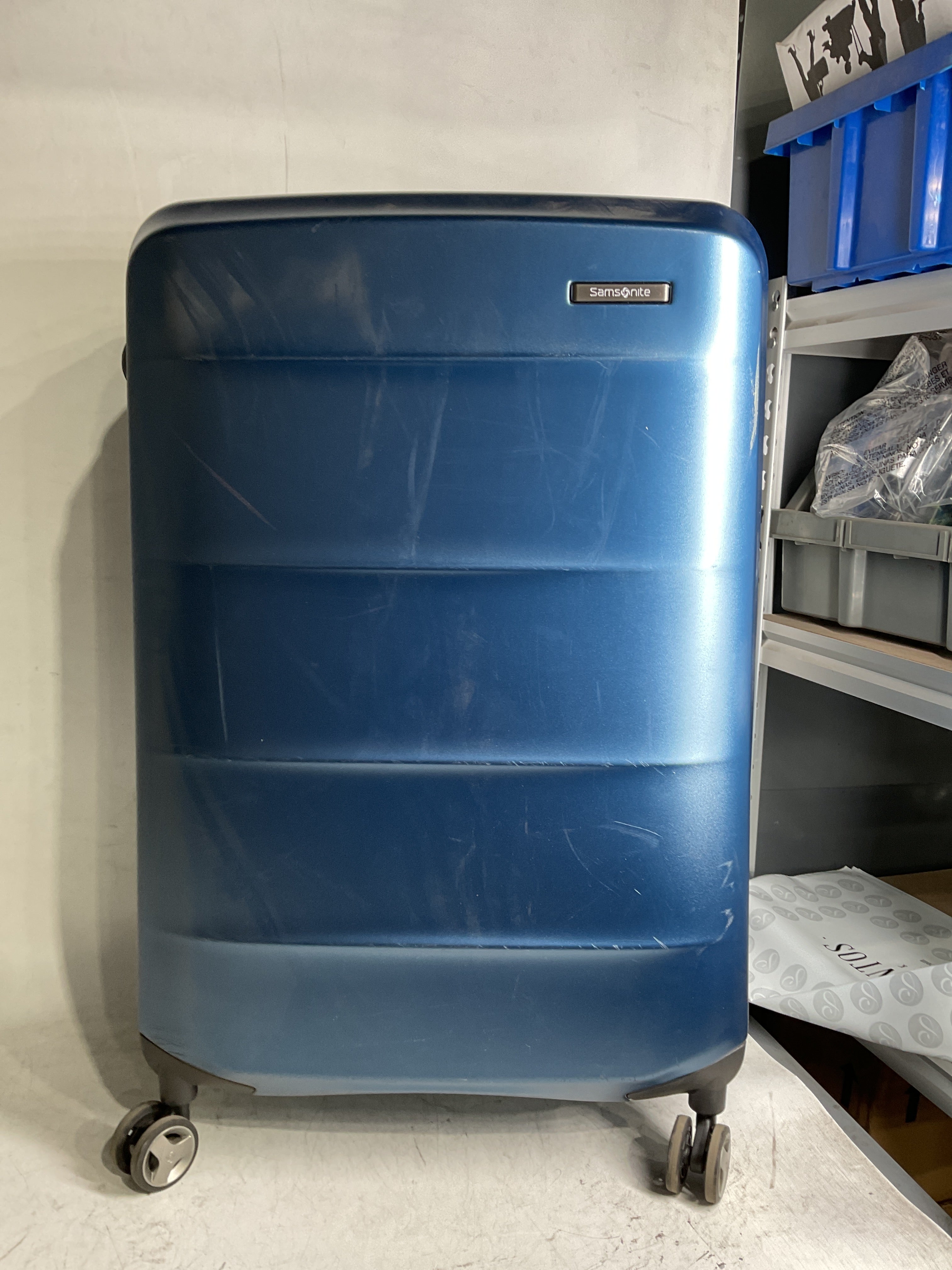 Samsonite Octiv Hardside Spinner ( Blue Denim , Check-Large 28 ) Blue Denim Check Large 28 U1