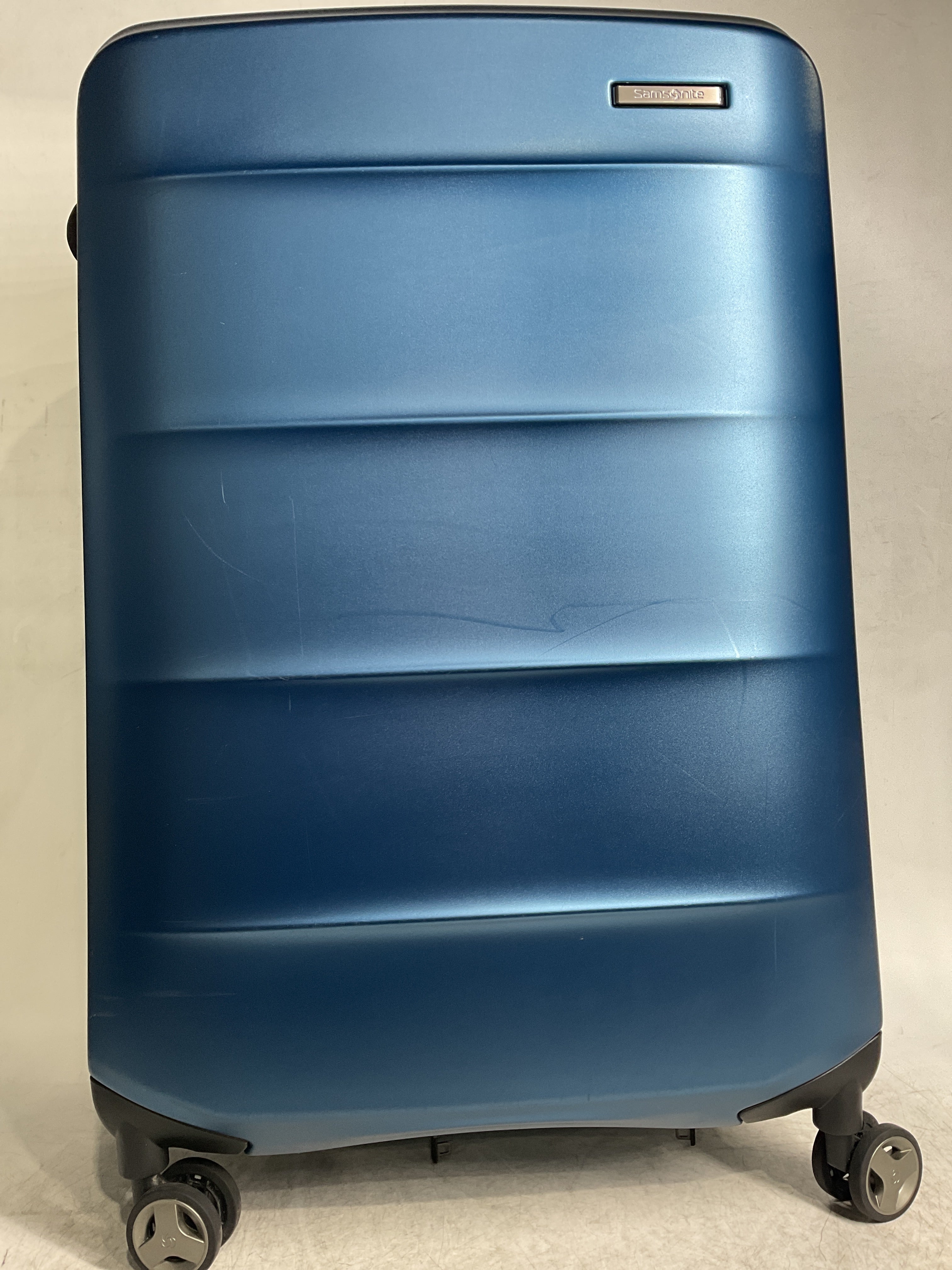 Samsonite Octiv Hardside Spinner ( Blue Denim , Check-Large 28 ) Blue Denim Check Large 28 U15