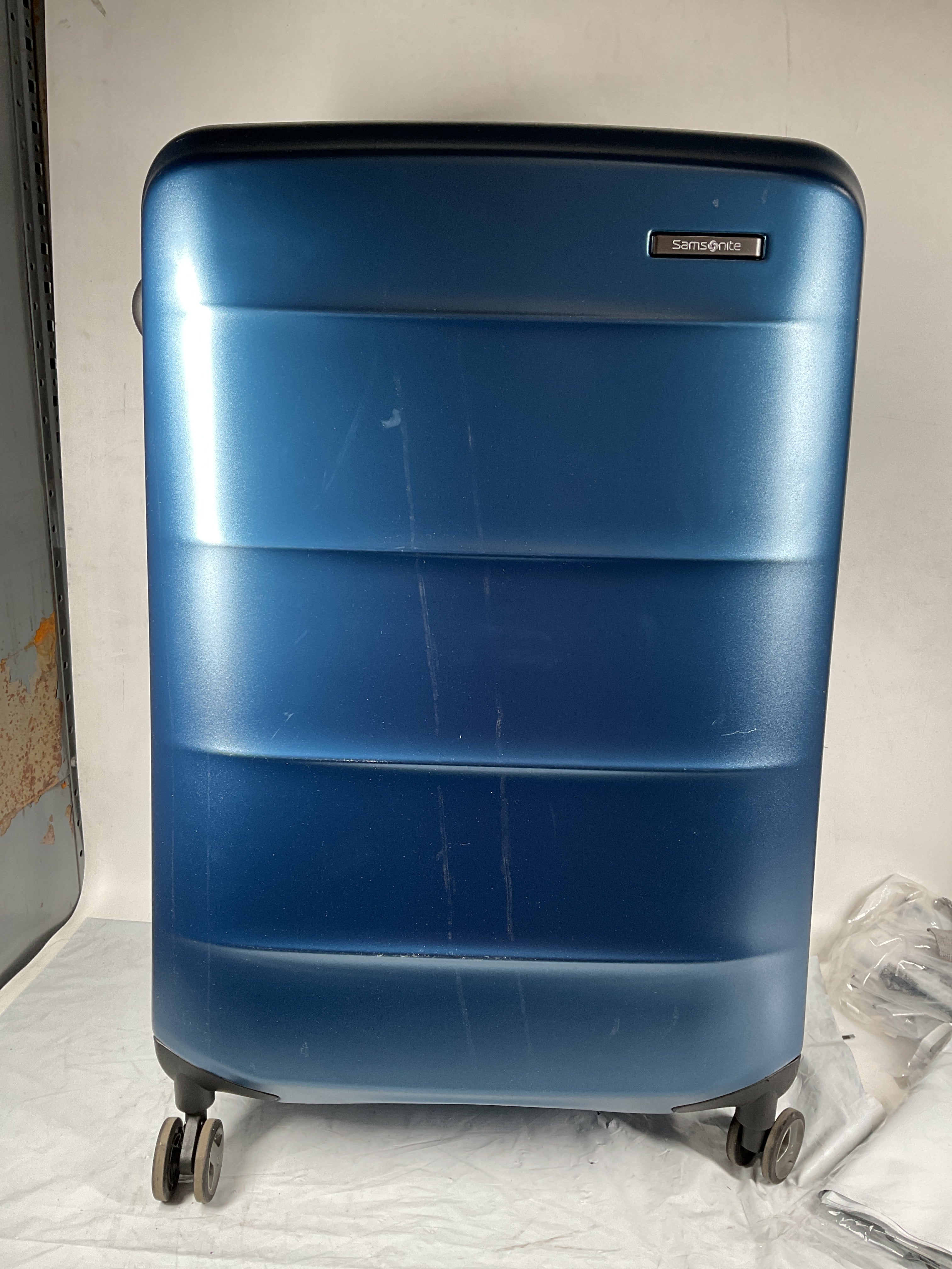 Samsonite Octiv Hardside Spinner ( Blue Denim , Check-Large 28 ) Blue Denim Check Large 28 U16