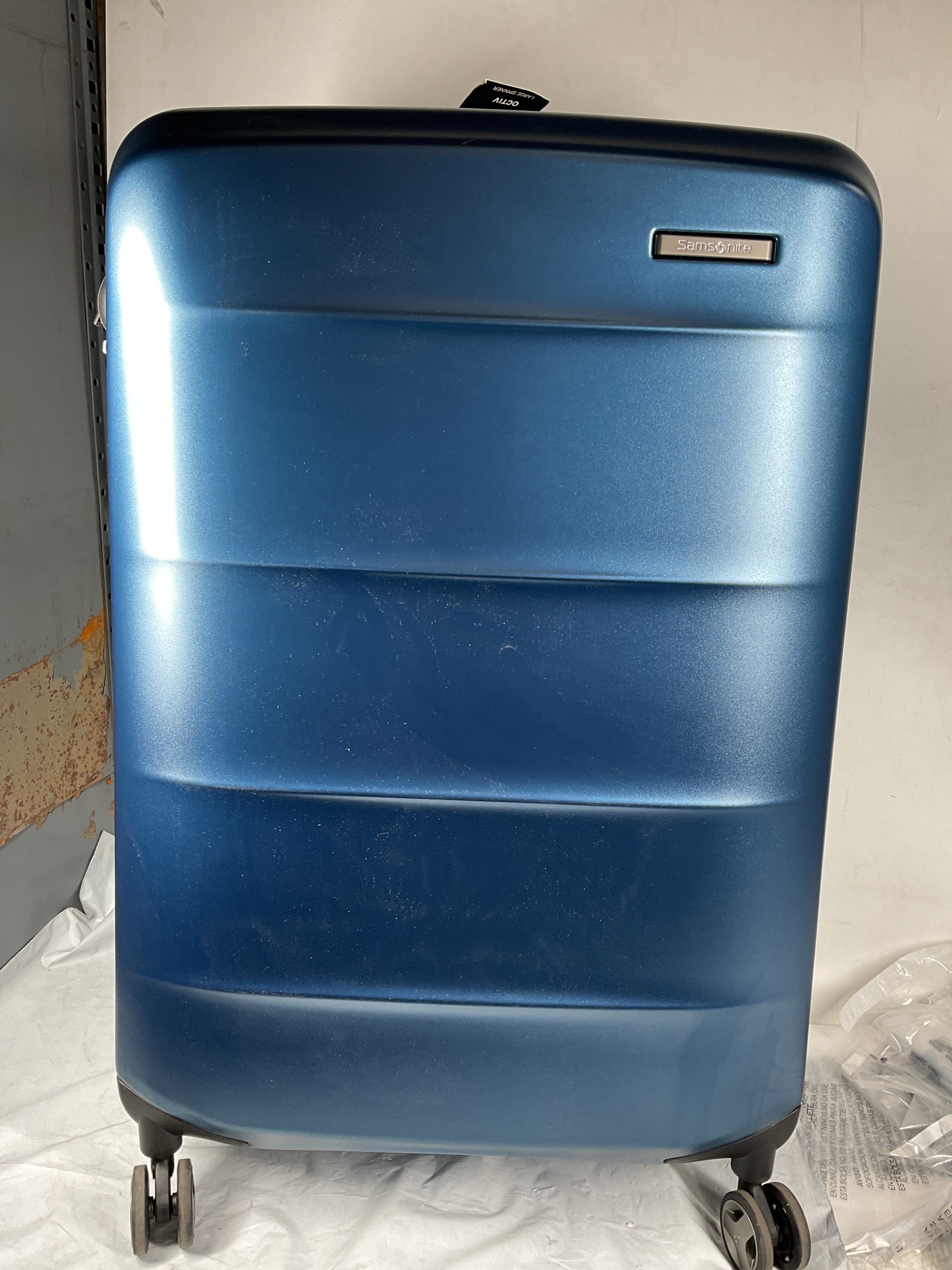 Samsonite Octiv Hardside Spinner ( Blue Denim , Check-Large 28 ) Blue Denim Check Large 28 U19