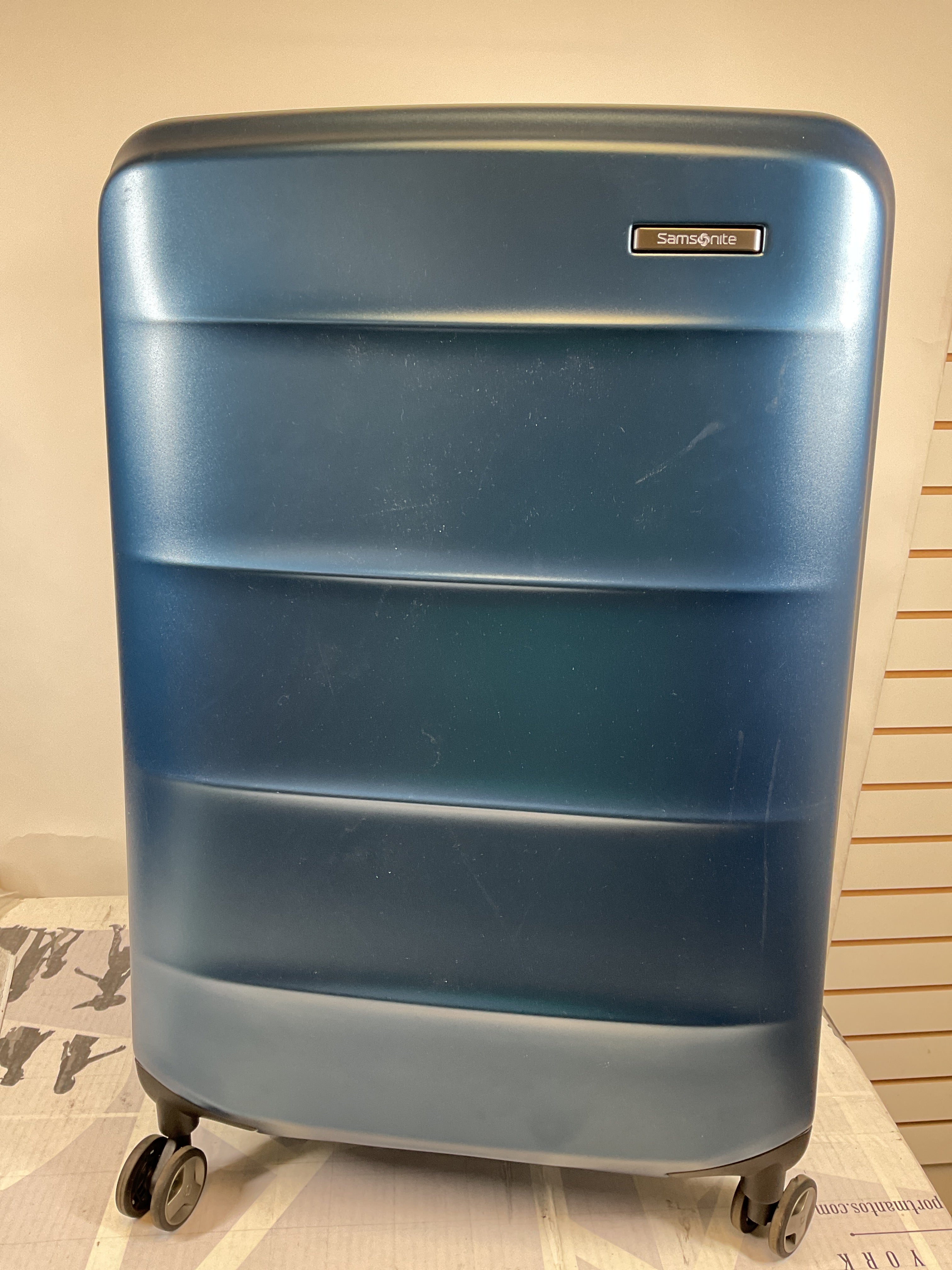 Samsonite Octiv Hardside Spinner ( Blue Denim , Check-Large 28 ) Blue Denim Check Large 28 U20