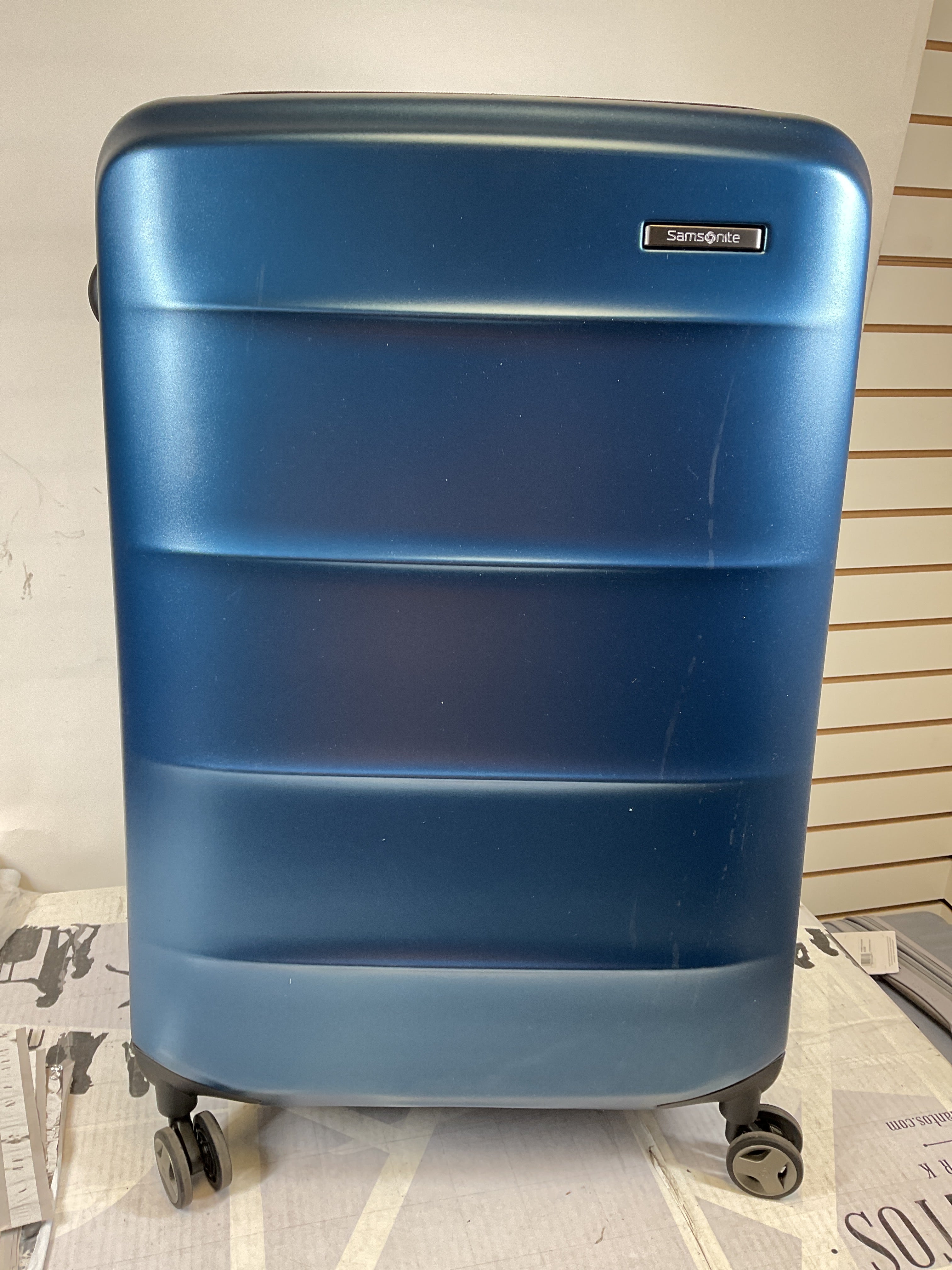Samsonite Octiv Hardside Spinner ( Blue Denim , Check-Large 28 ) Blue Denim Check Large 28 U26