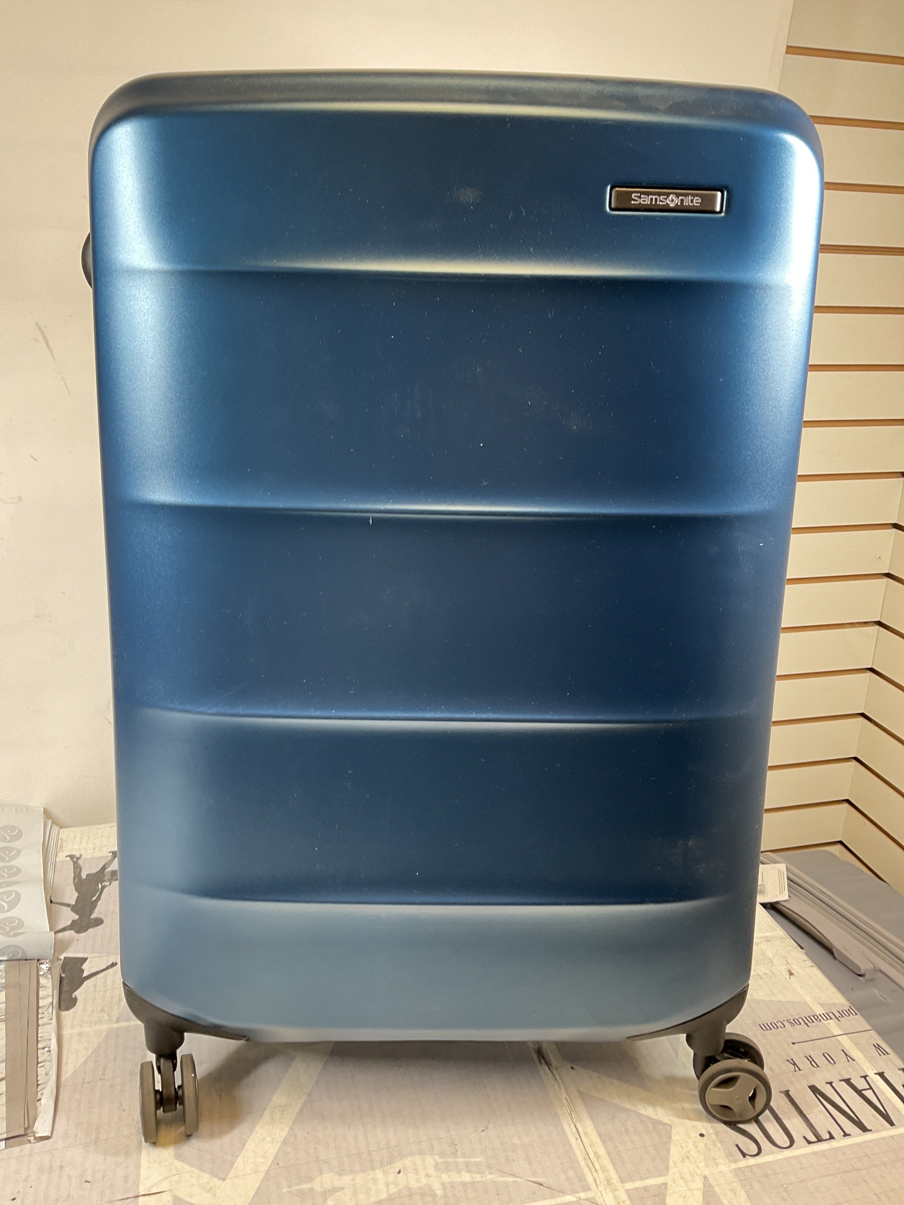Samsonite Octiv Hardside Spinner ( Blue Denim , Check-Large 28 ) Blue Denim Check Large 28 U28