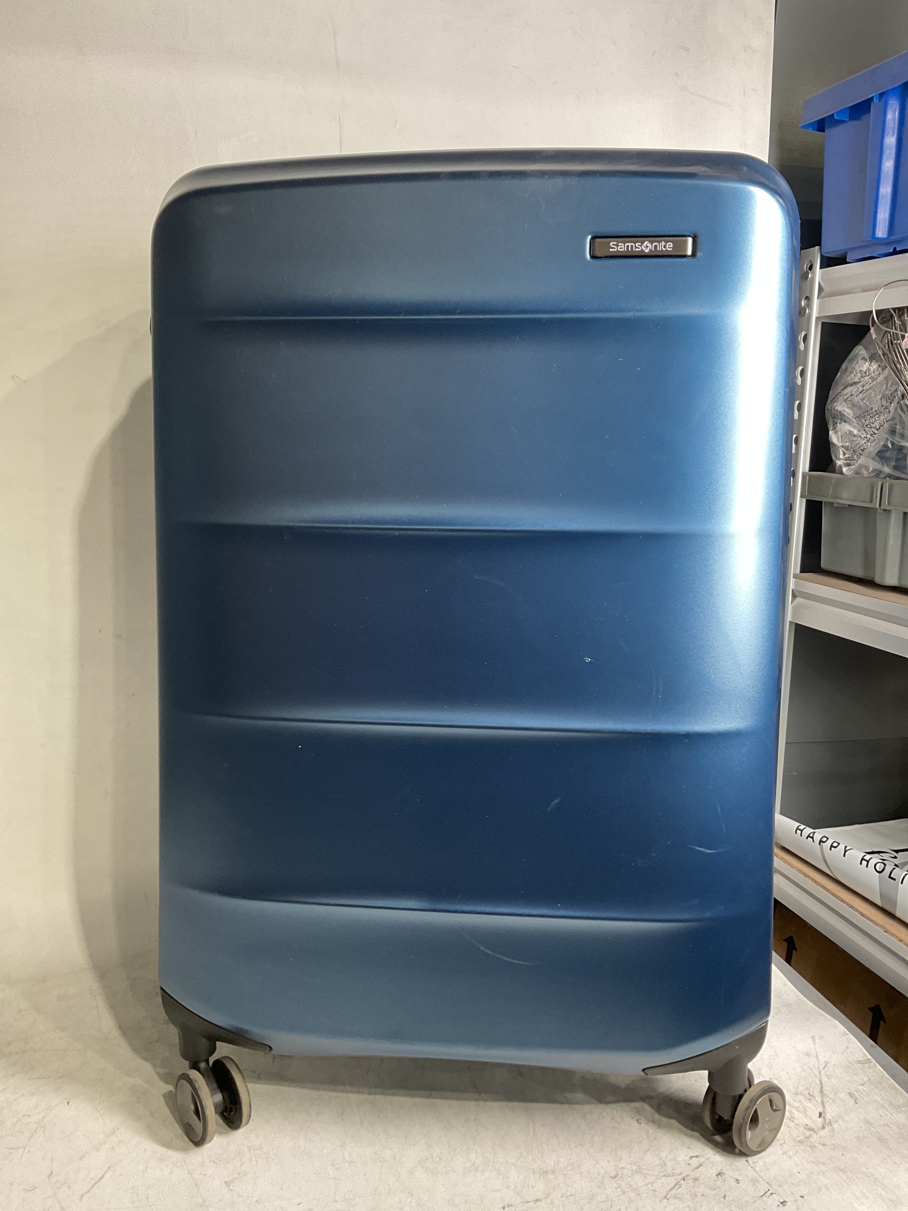 Samsonite Octiv Hardside Spinner ( Blue Denim , Check-Large 28 ) Blue Denim Check Large 28 U3