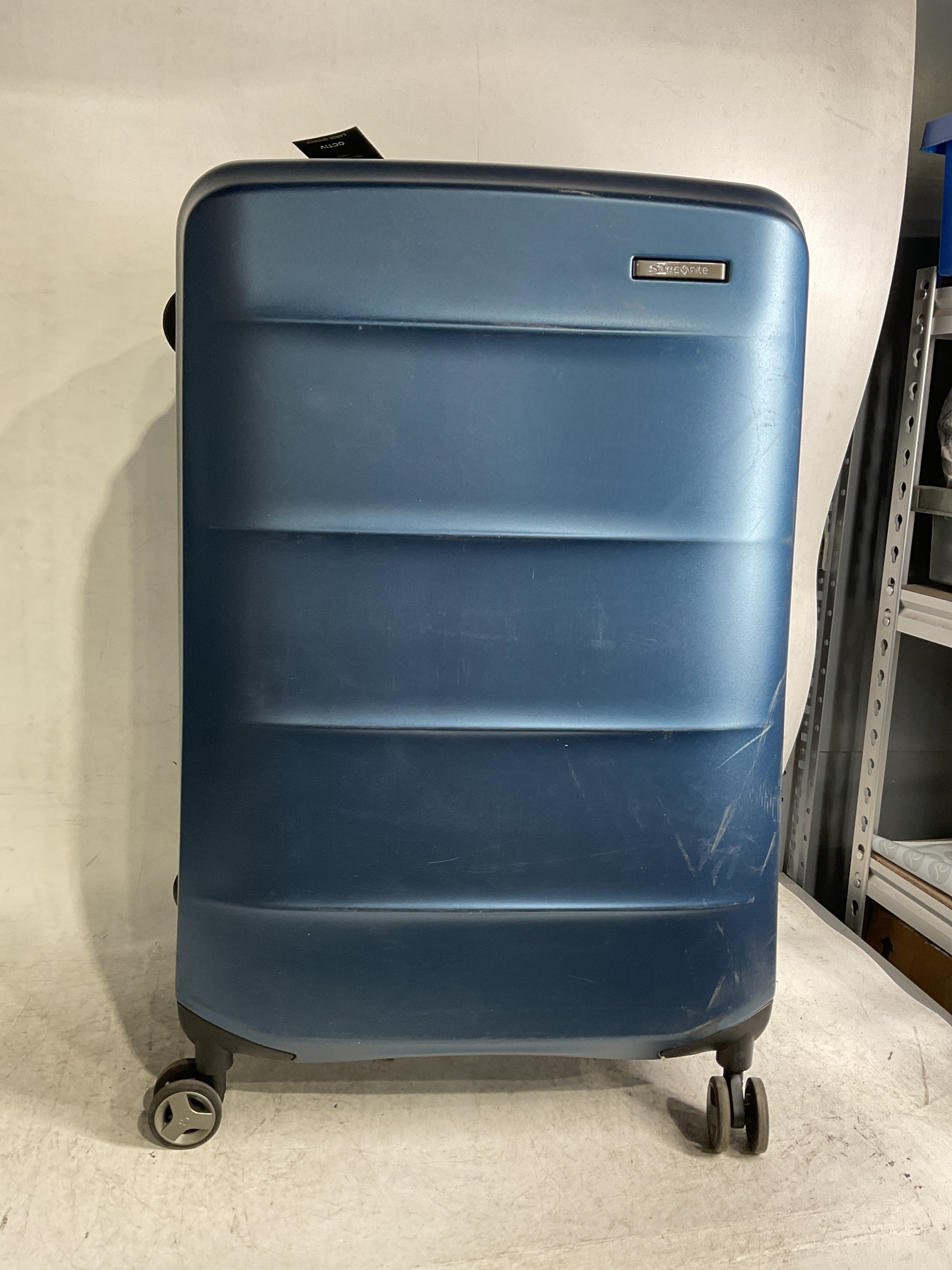 Samsonite Octiv Hardside Spinner ( Blue Denim , Check-Large 28 ) Blue Denim Check Large 28 U5