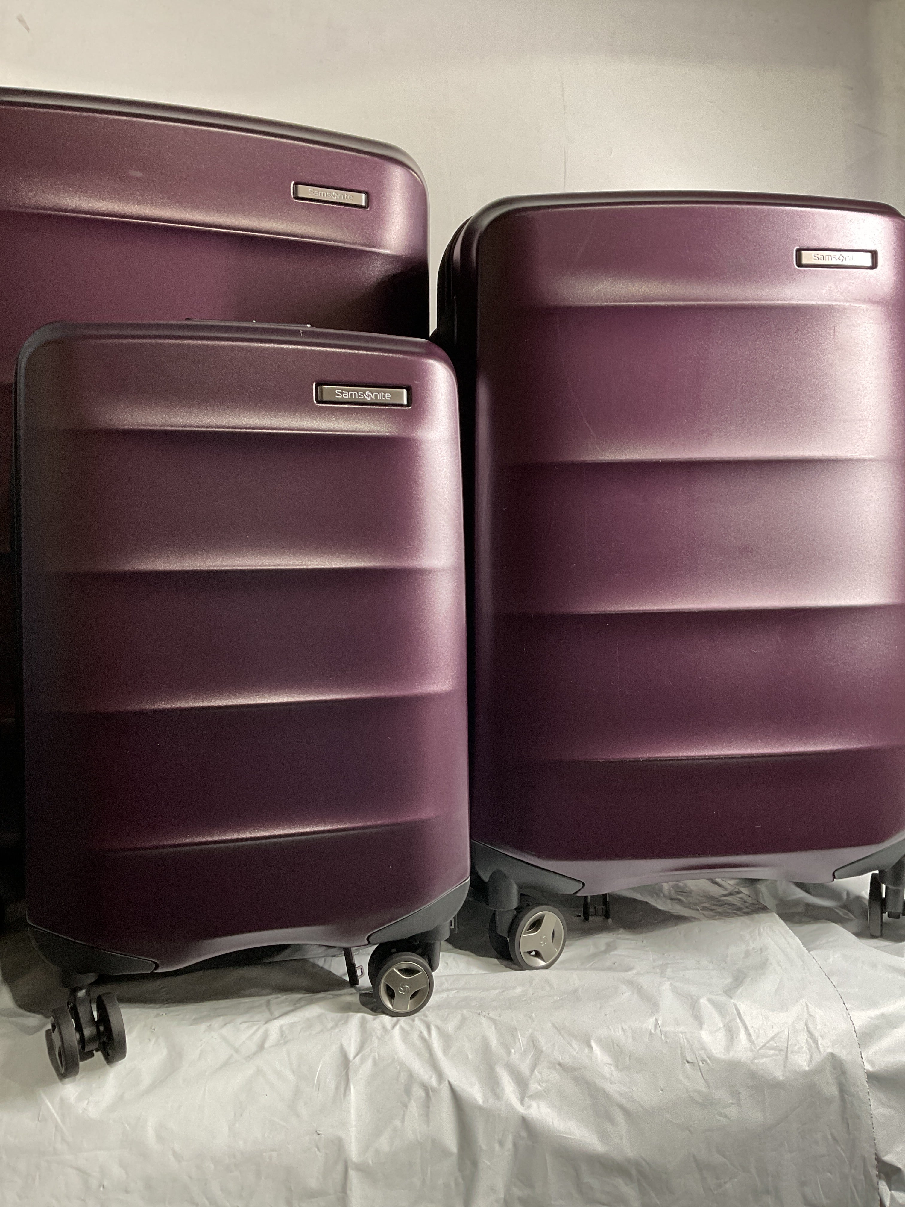 Samsonite Octiv Hardside Spinner ( Amethyst Purple , 3-Piece Set (20/24/28) ) Amethyst Purple 3 Piece Set 20 24 28 U1
