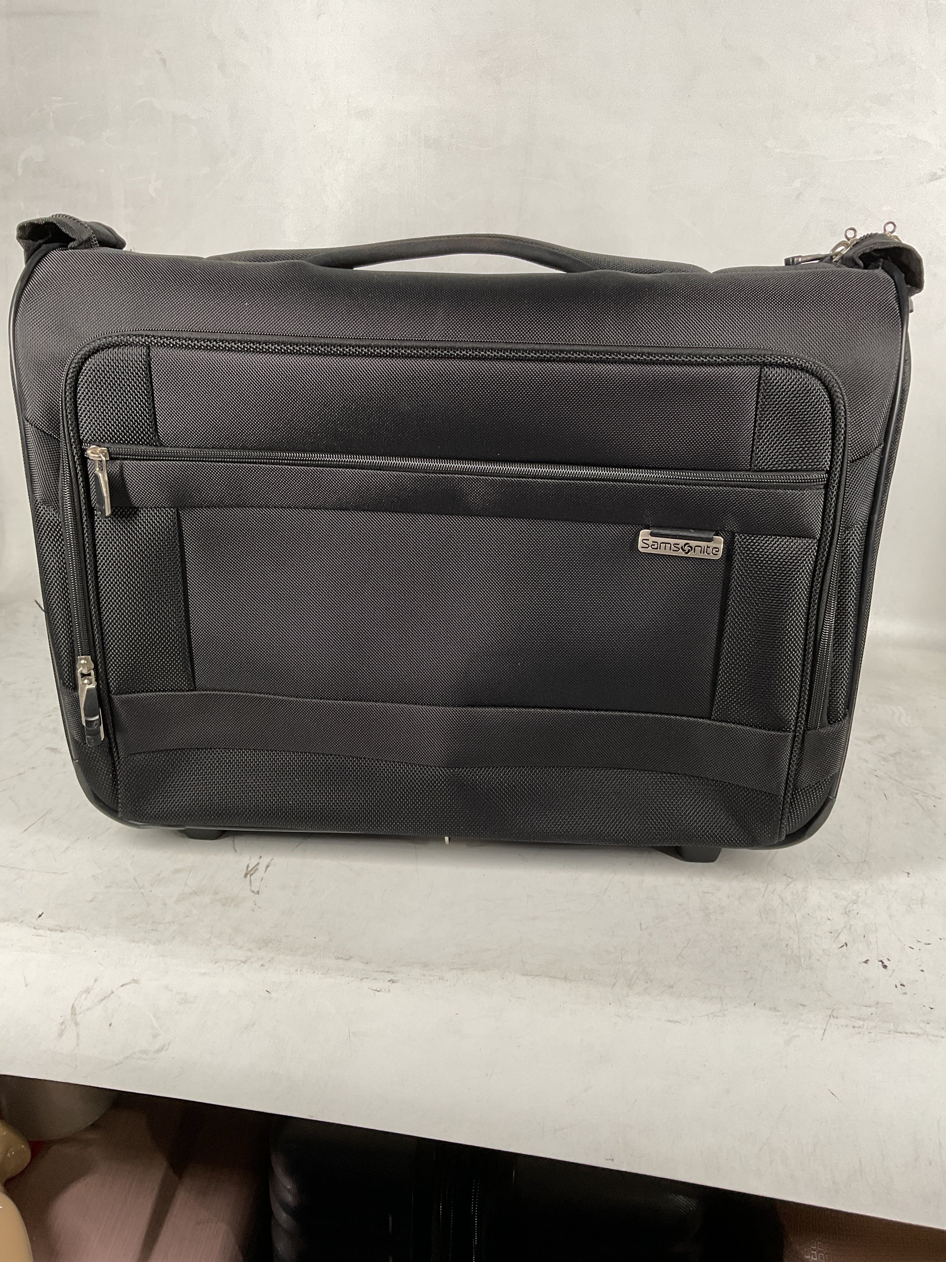 Samsonite Ascella 3.0 Lightweight Softside Luggage Spinner Collection Black 2 W Garment Bag U1