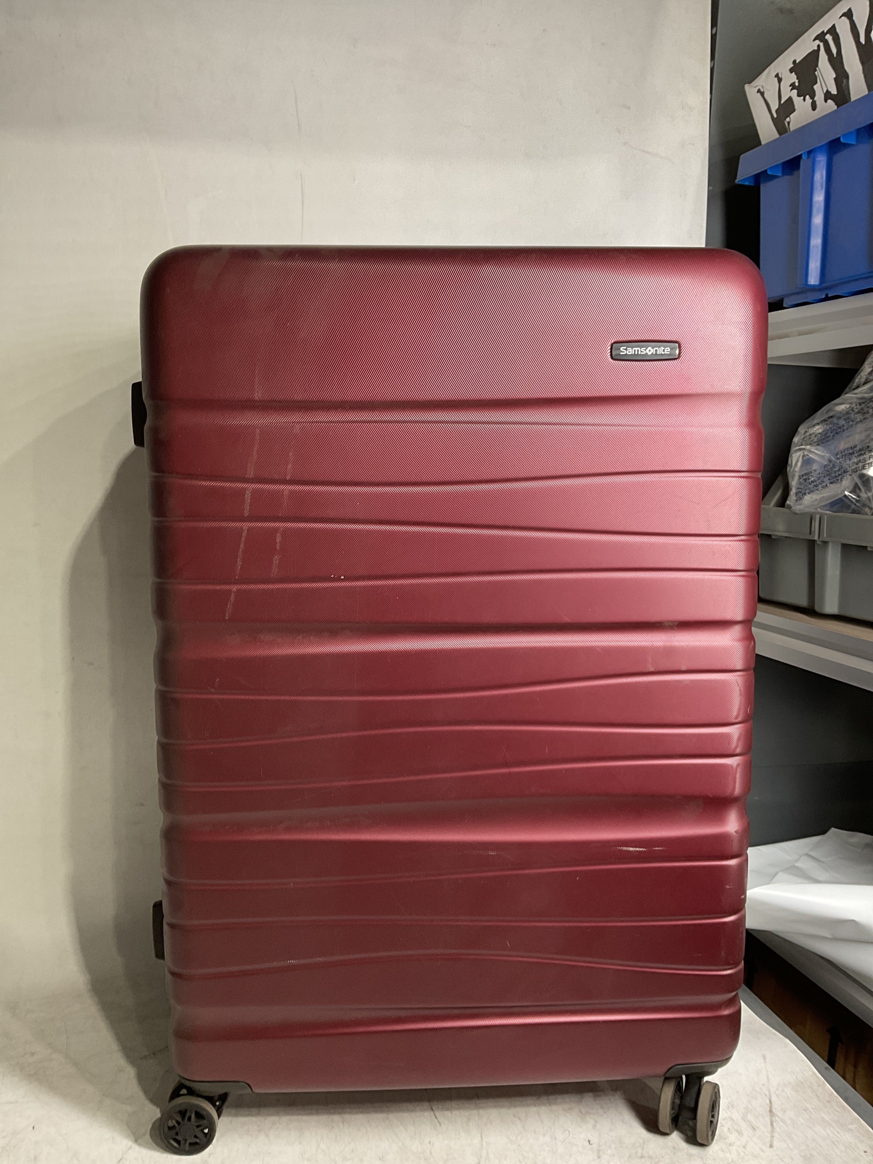 Samsonite Evolve SE Hardside Expandable Spinner Luggage ( Matte Burgundy , Large Spinner ) Matte Burgundy Large Spinner U1