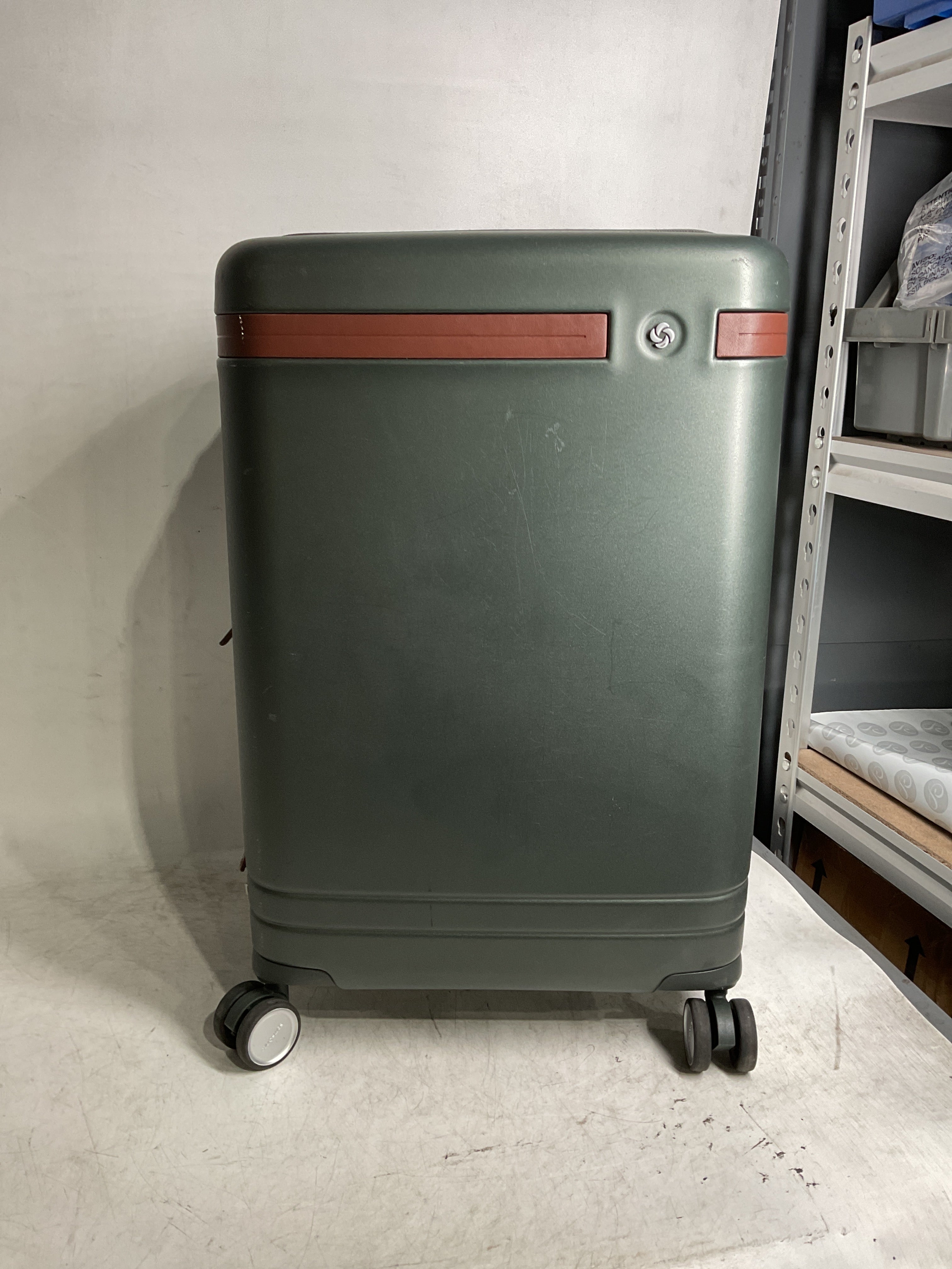 Samsonite Virtuosa Hardside Expandable Luggage with Spinner Wheels ( Pine Green , Carry-On 21-Inch ) Pine Green Carry On 21 Inch U7