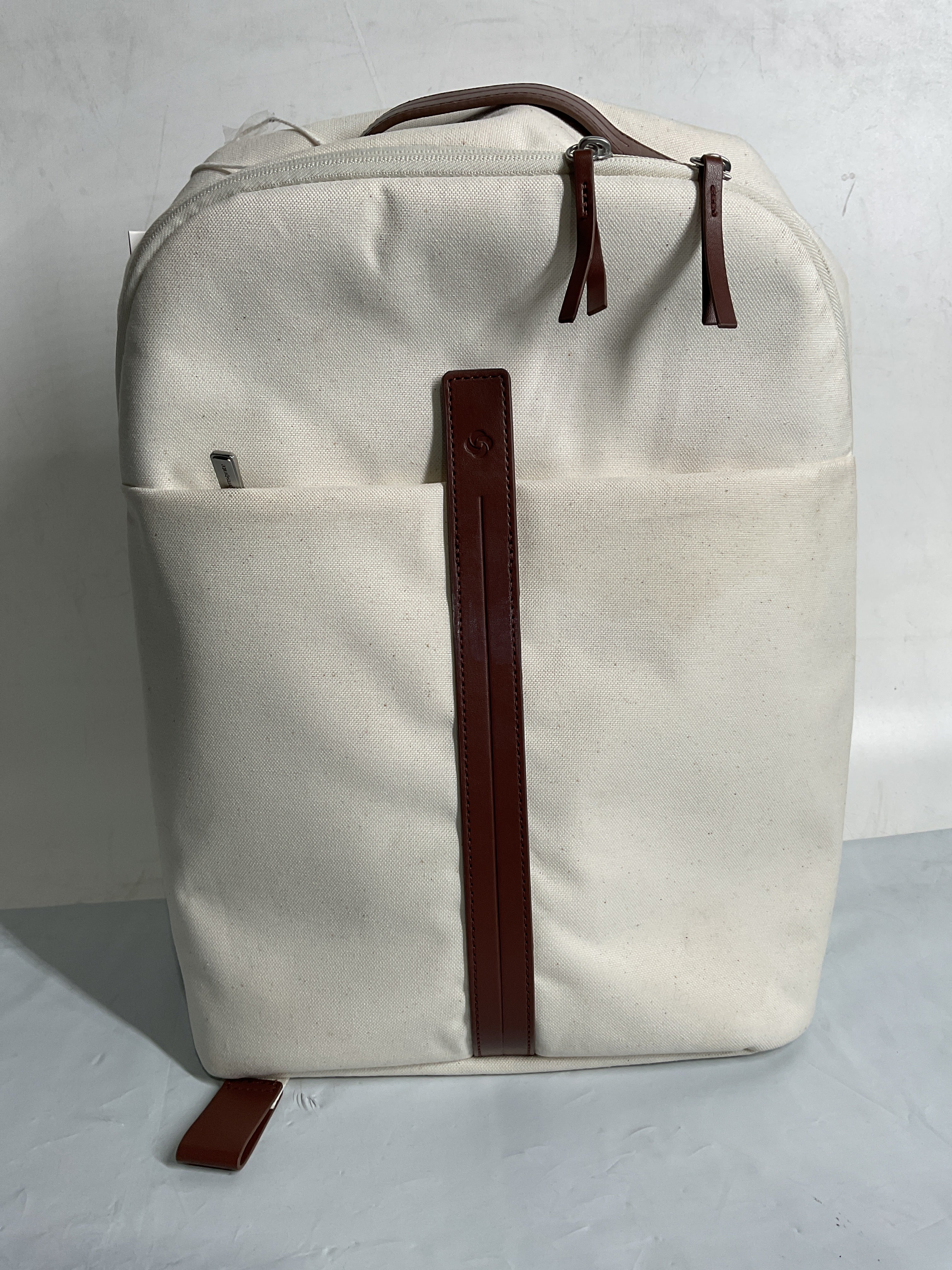 Samsonite Virtuosa Carry-On Travel Backpack with Padded Laptop Sleeve ( Off-white , One Size ) Off-white One Size U4