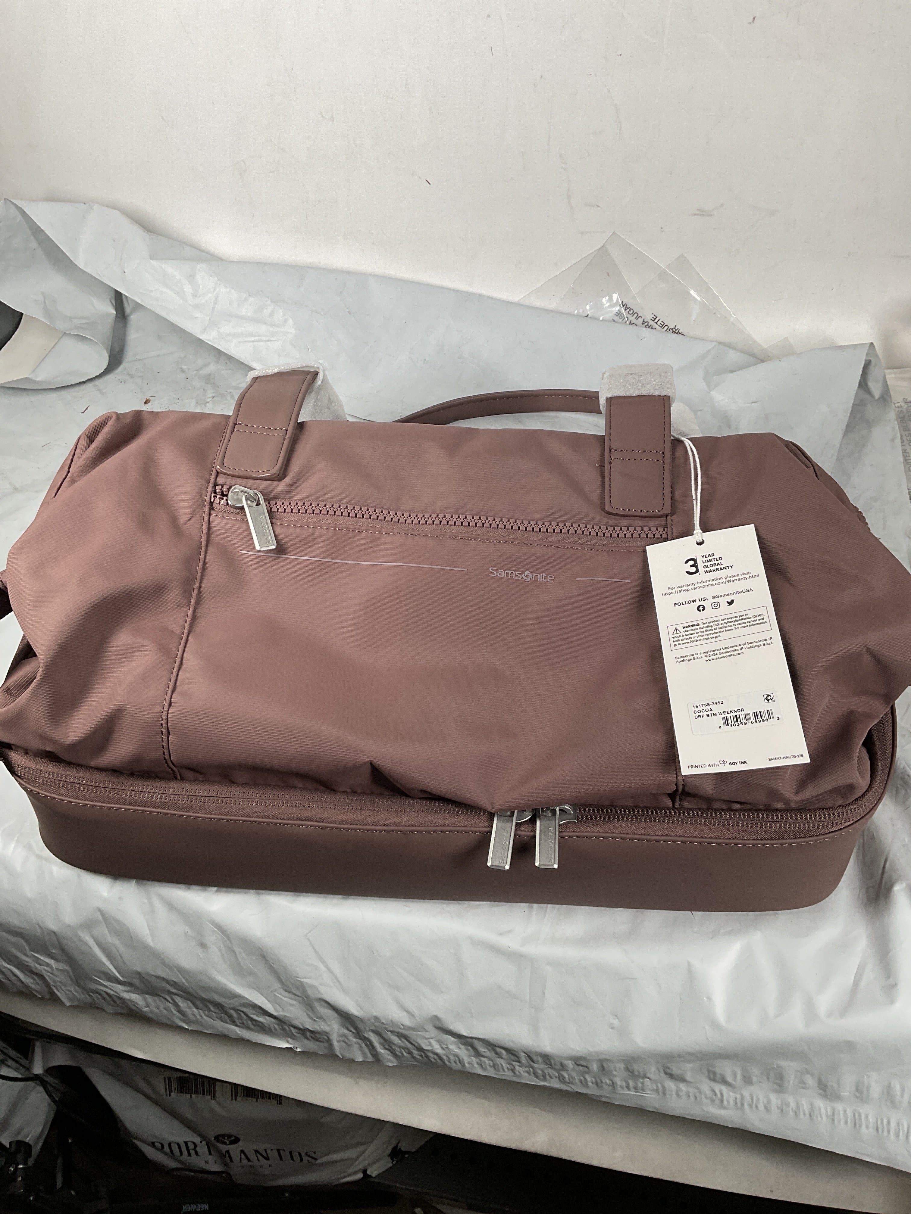 Samsonite Better Than Basic Drop Bottom Weekender ( Chocolate Mauve , One Size ) Chocolate Mauve One Size U1