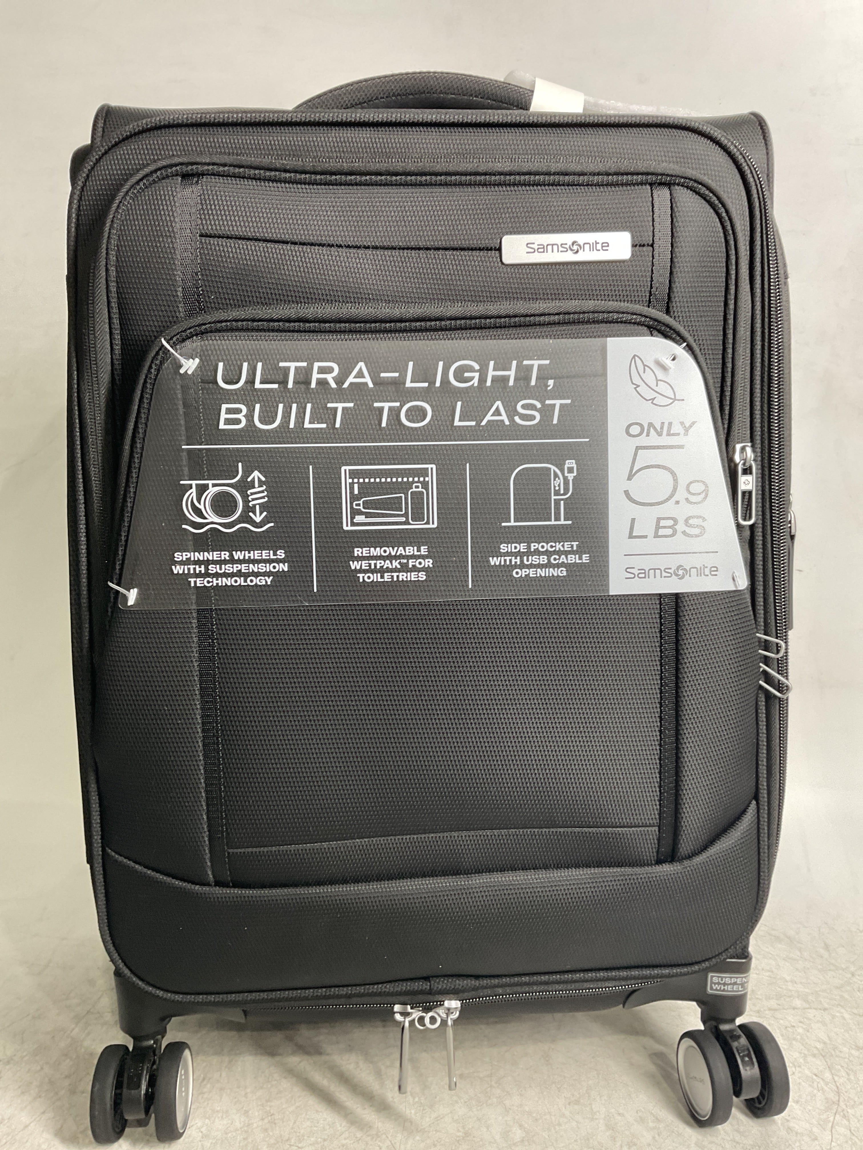 Samsonite UpLIFT Lightweight Softside Expandable Luggage ( Black , Carry-On ) Black Carry On U1