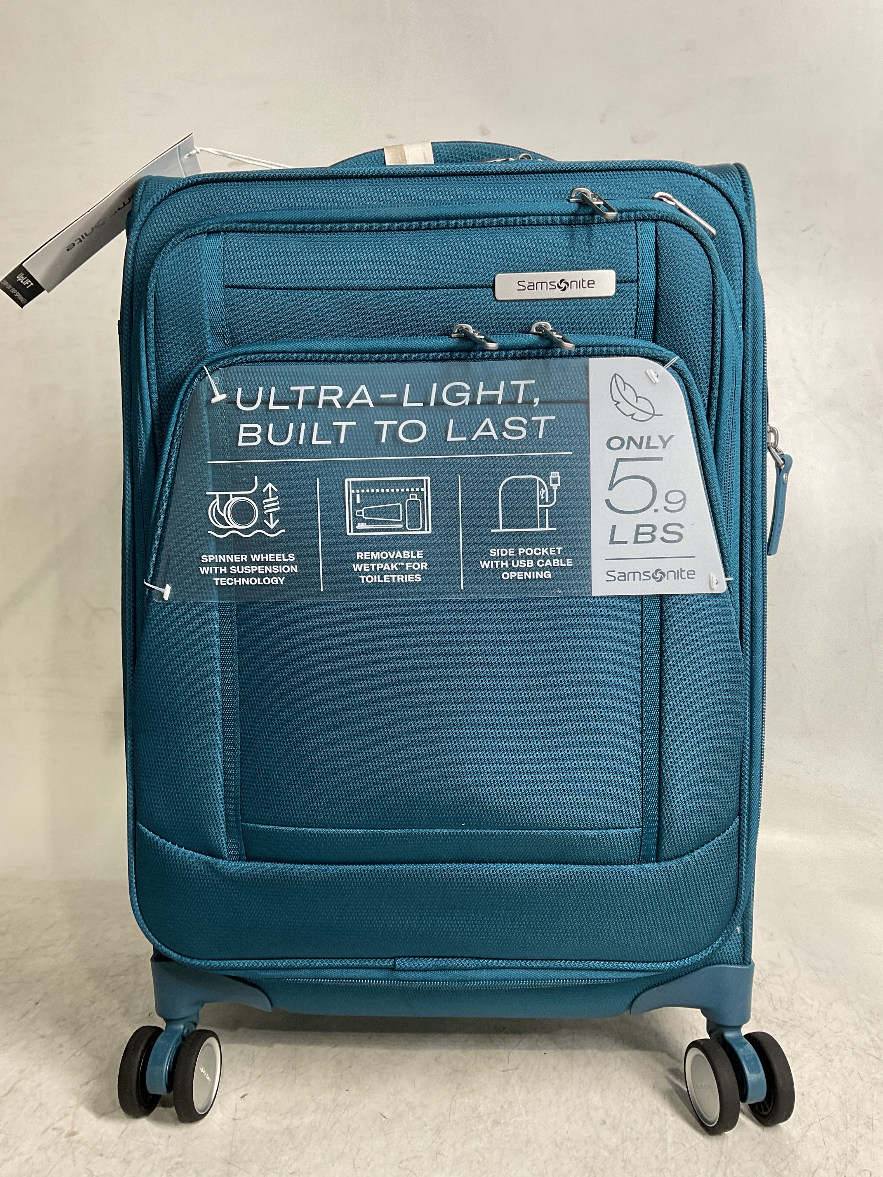Samsonite UpLIFT Lightweight Softside Expandable Luggage ( Cerulean Blue , Carry-On ) Cerulean Blue Carry On U3
