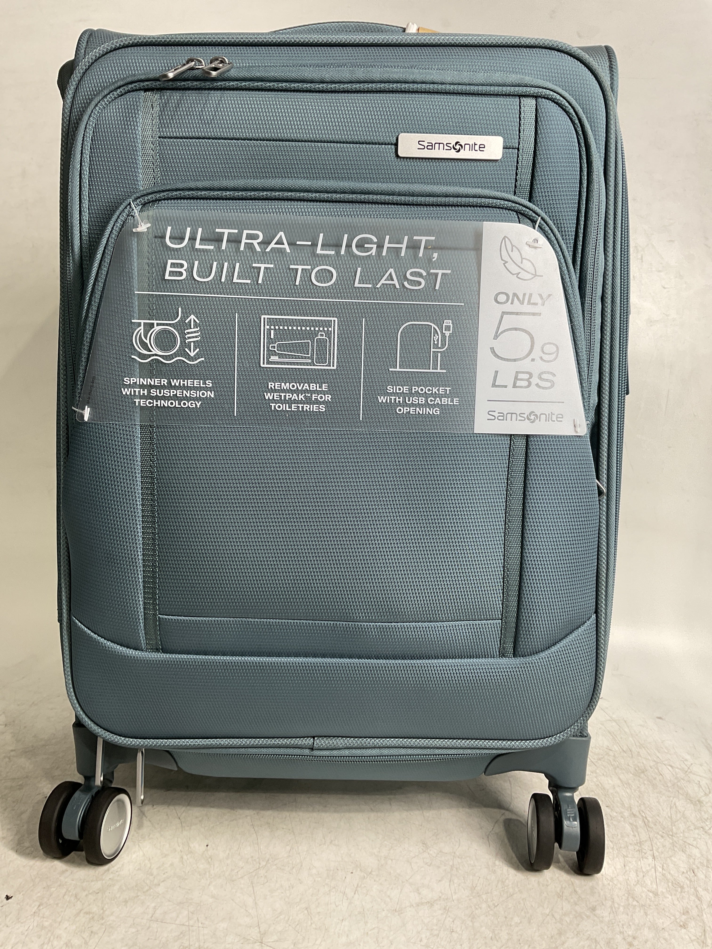 Samsonite UpLIFT Lightweight Softside Expandable Luggage ( Elemental Blue , Carry-On ) Elemental Blue Carry On U1
