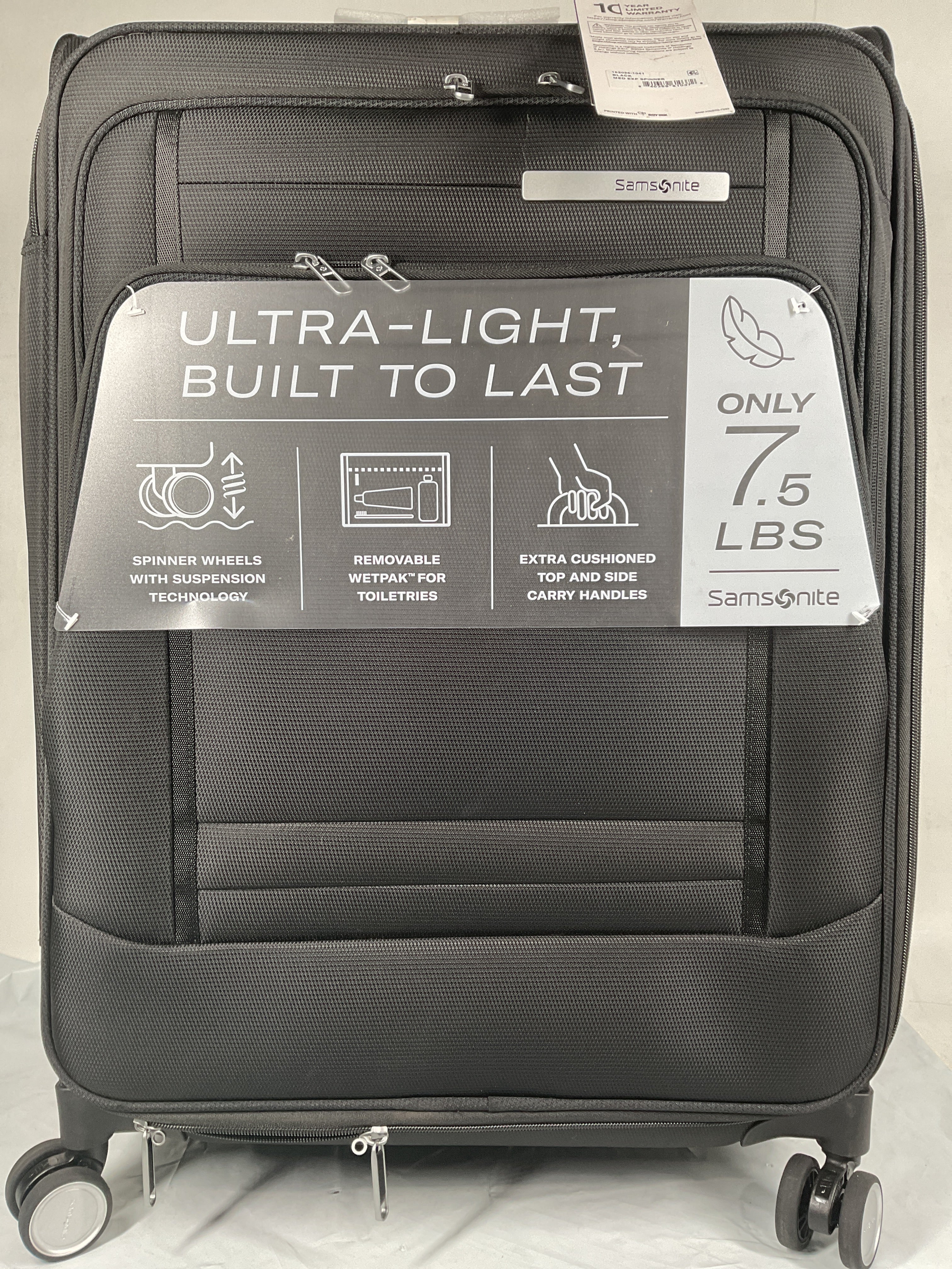Samsonite UpLIFT Lightweight Softside Expandable Luggage ( Black , Medium Checked ) Black Medium Checked U6