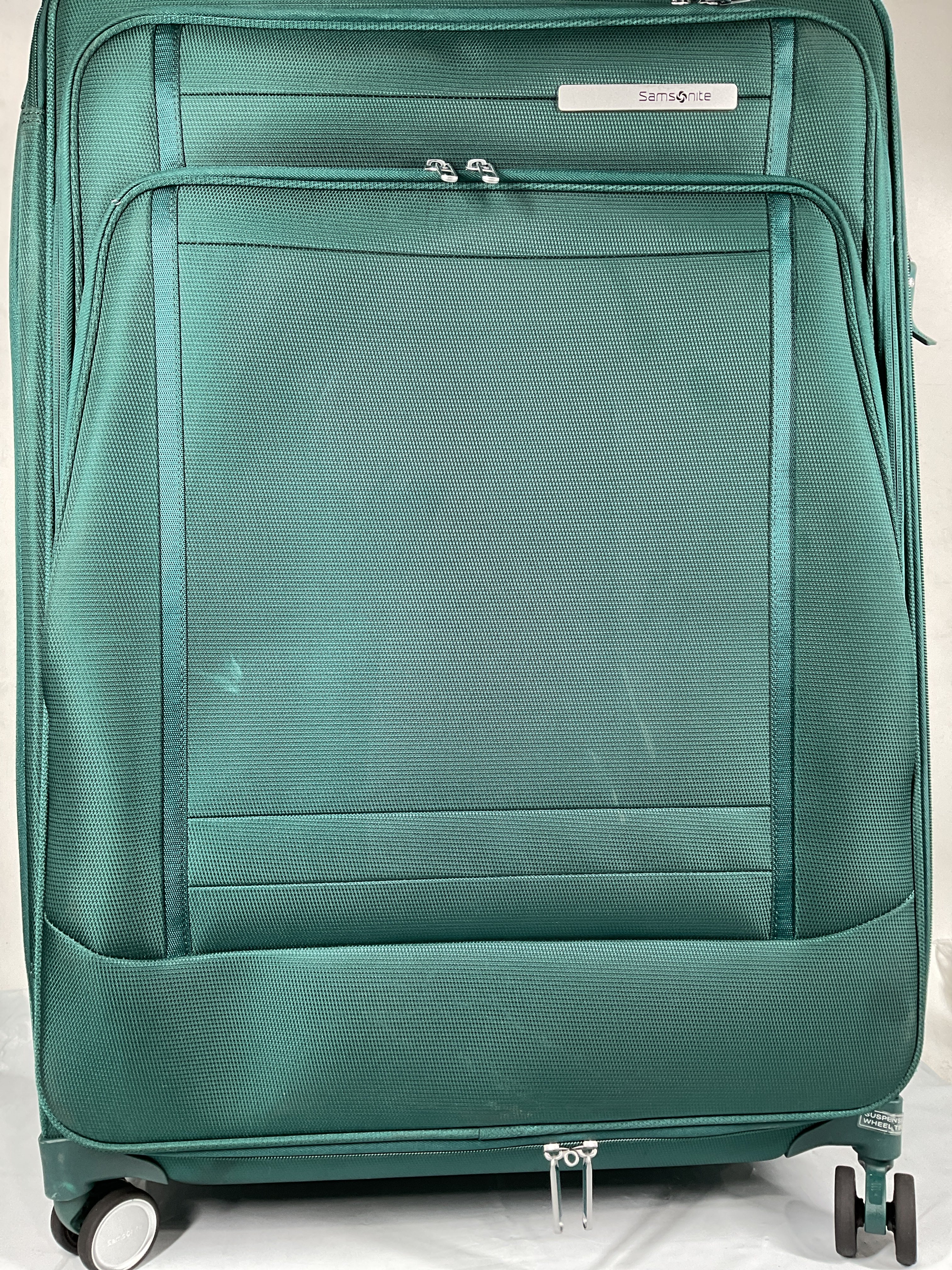 Samsonite UpLIFT Lightweight Softside Expandable Luggage ( Emerald Green , Large Checked ) Emerald Green Large Checked U4