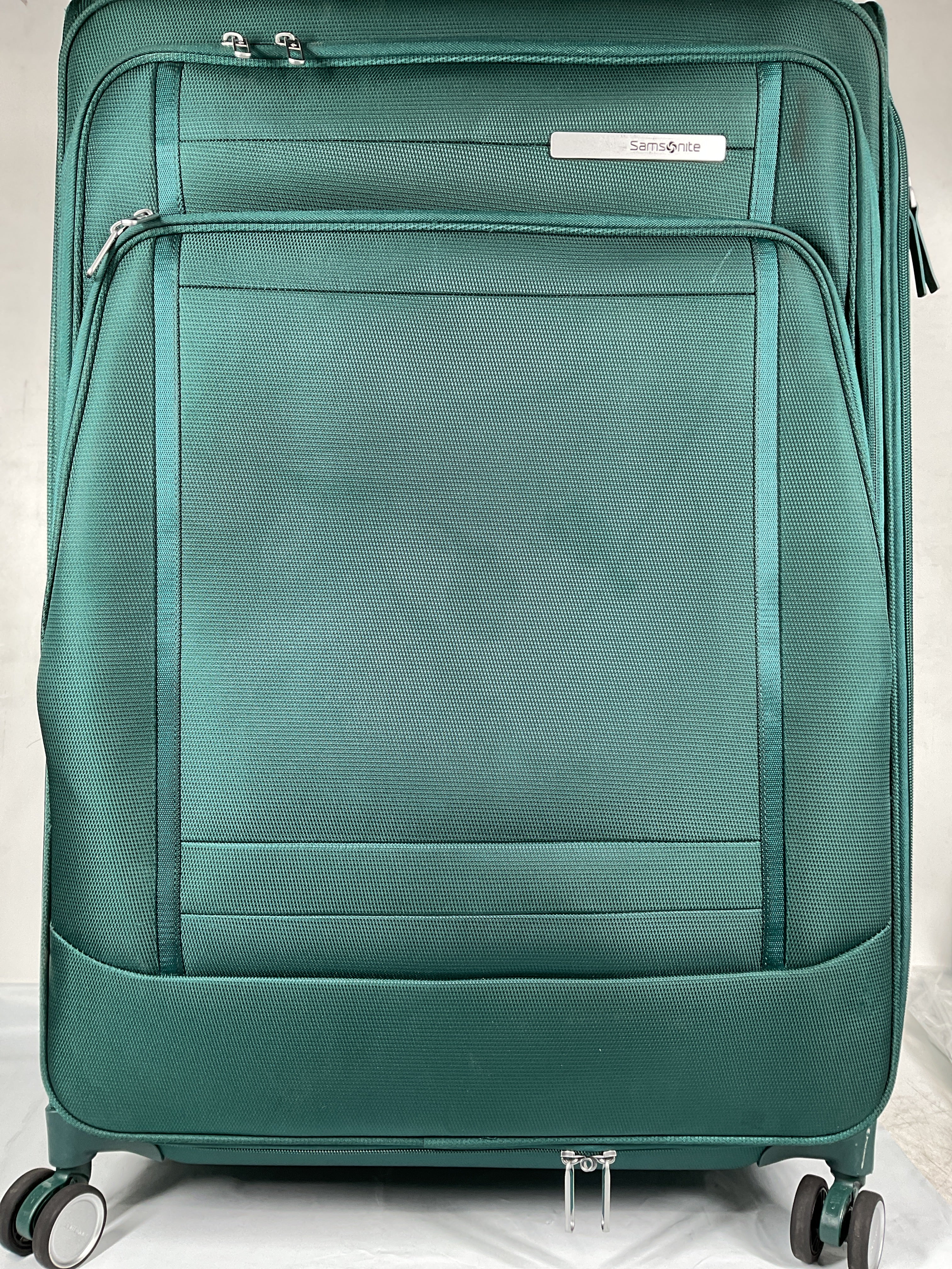 Samsonite UpLIFT Lightweight Softside Expandable Luggage ( Emerald Green , Large Checked ) Emerald Green Large Checked U5
