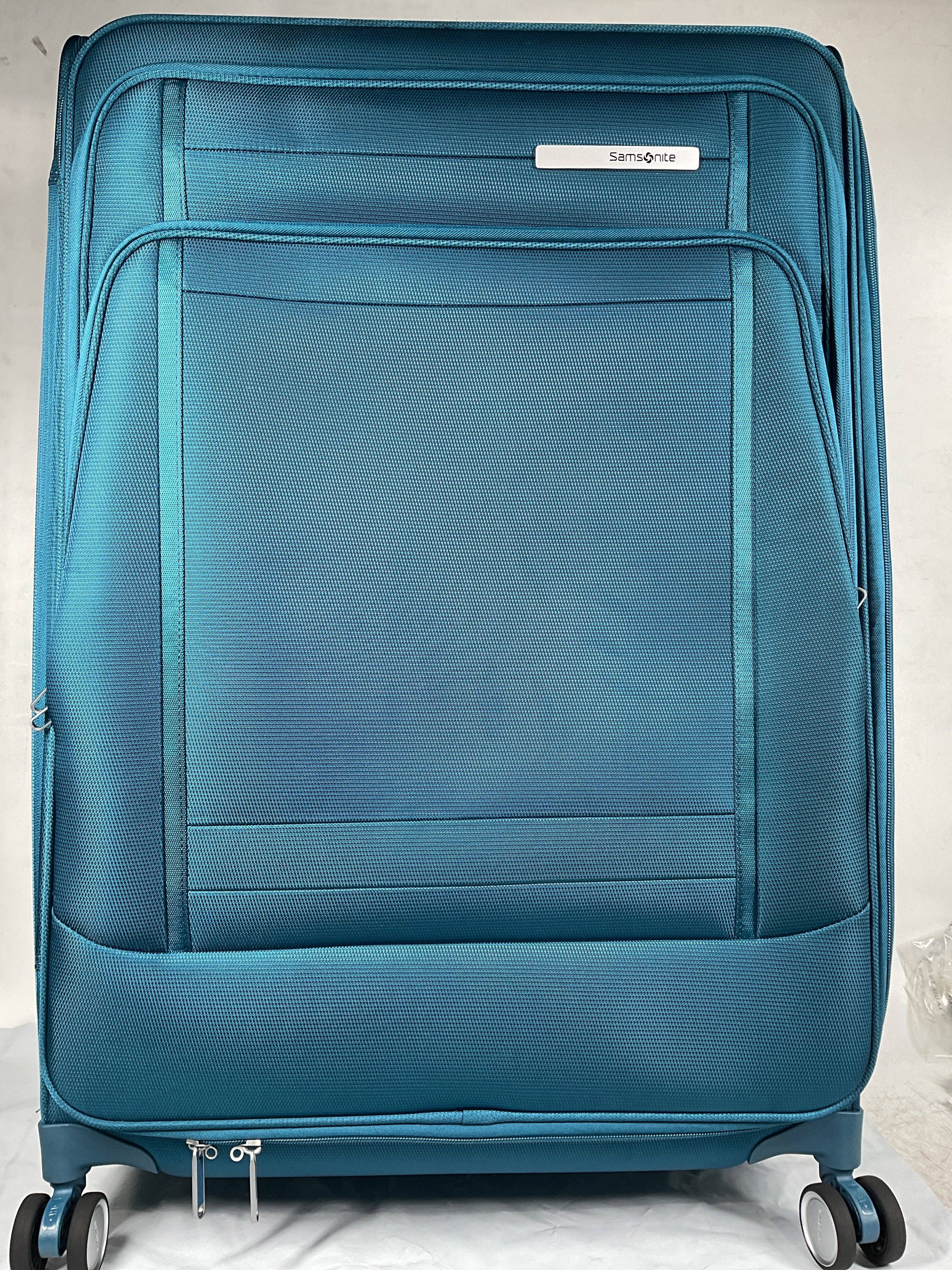 Samsonite UpLIFT Lightweight Softside Expandable Luggage ( Cerulean Blue , Large Checked ) Cerulean Blue Large Checked U5
