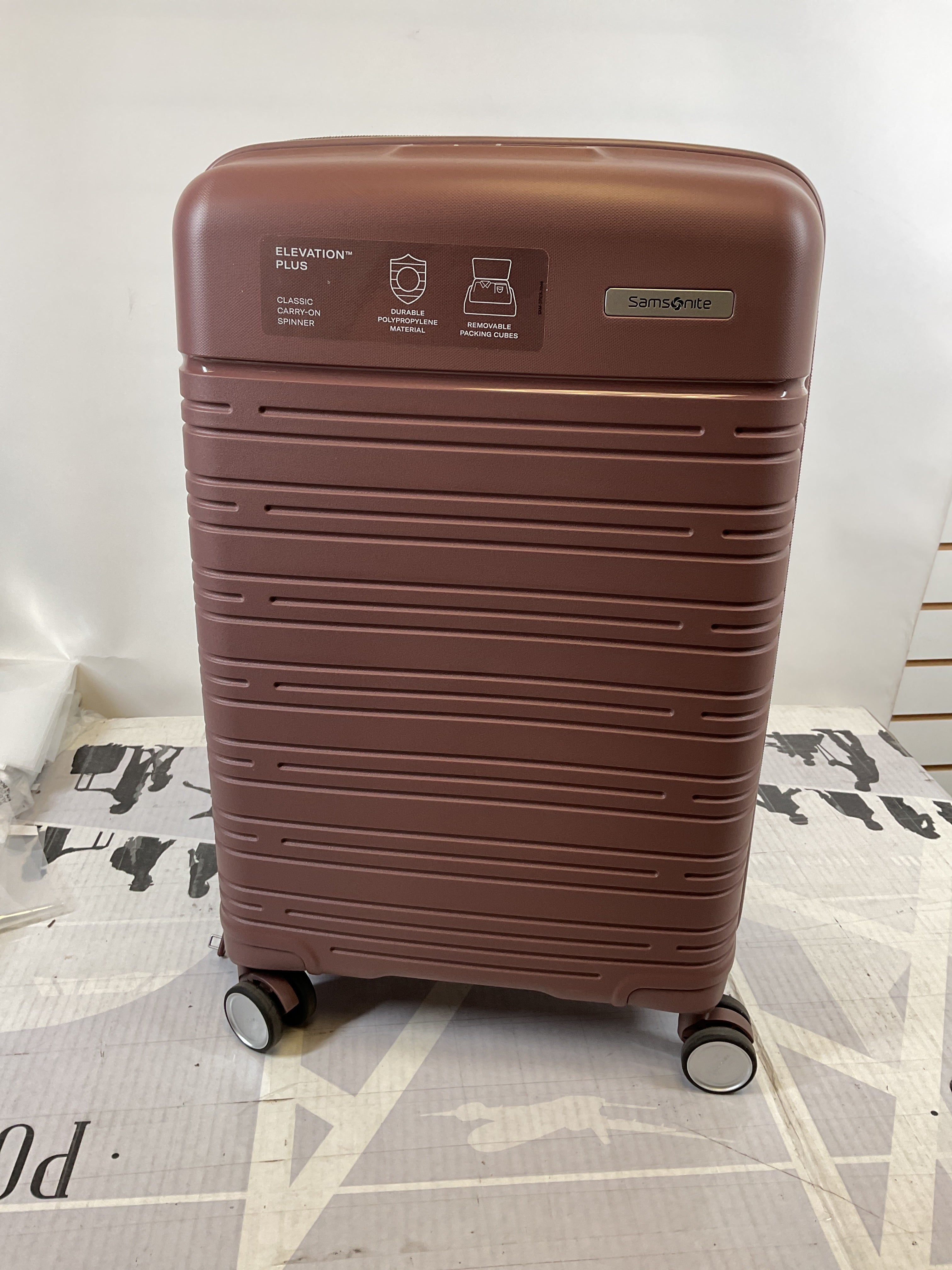 Samsonite Elevation Plus Carry-On Hardside Luggage ( Chocolate Mauve , One Size ) Chocolate Mauve One Size U1