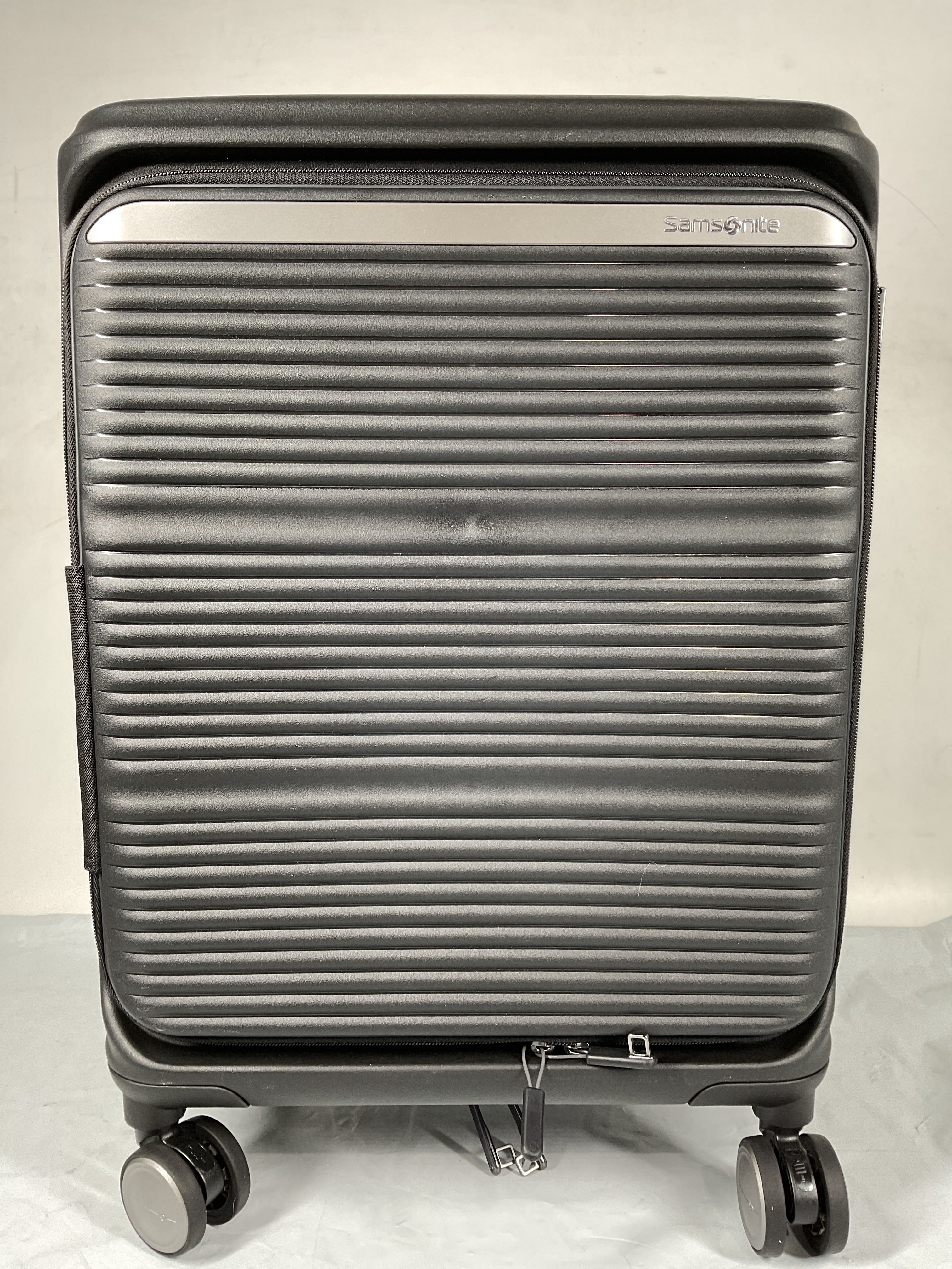 Samsonite Paralux Luggage - Innovative Design - Quick Access Front Pocket - Dual Suspension Wheel Technology - TSA Lock - Expandable - Includes Removable Packing Cubes ( Black , International Carry-On ) Black International Carry On U1