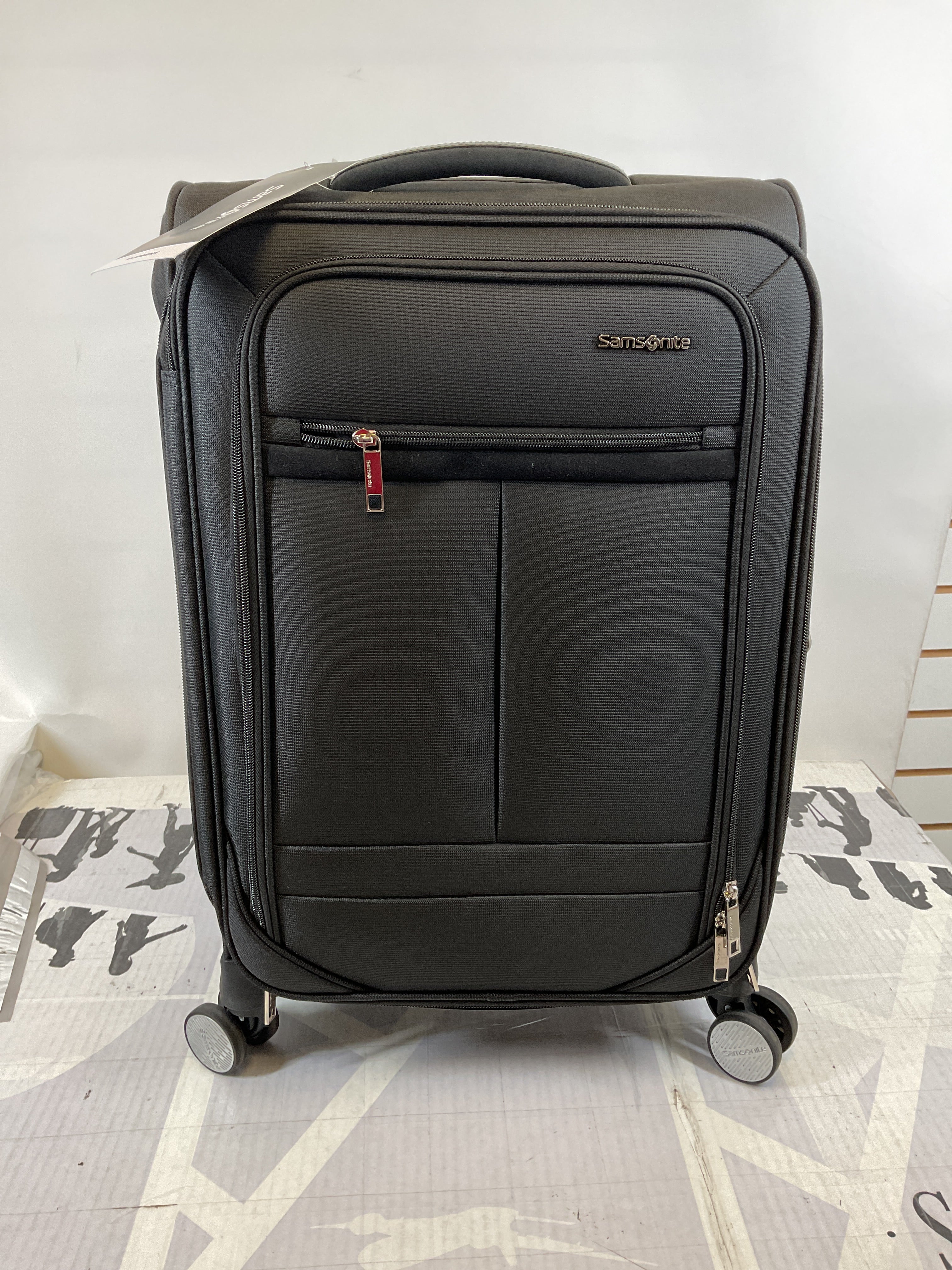 Samsonite Element Carry-On Soft-Sided Expandable 21-Inch Suitcase: Airline Approved for Most Major Airlines, Durable, 360 Spinner Wheels, Adjustable Handle, 2 Front & Side Pocket ( Black , 21-Inch Carry-On ) Black 21 Inch Carry On U25