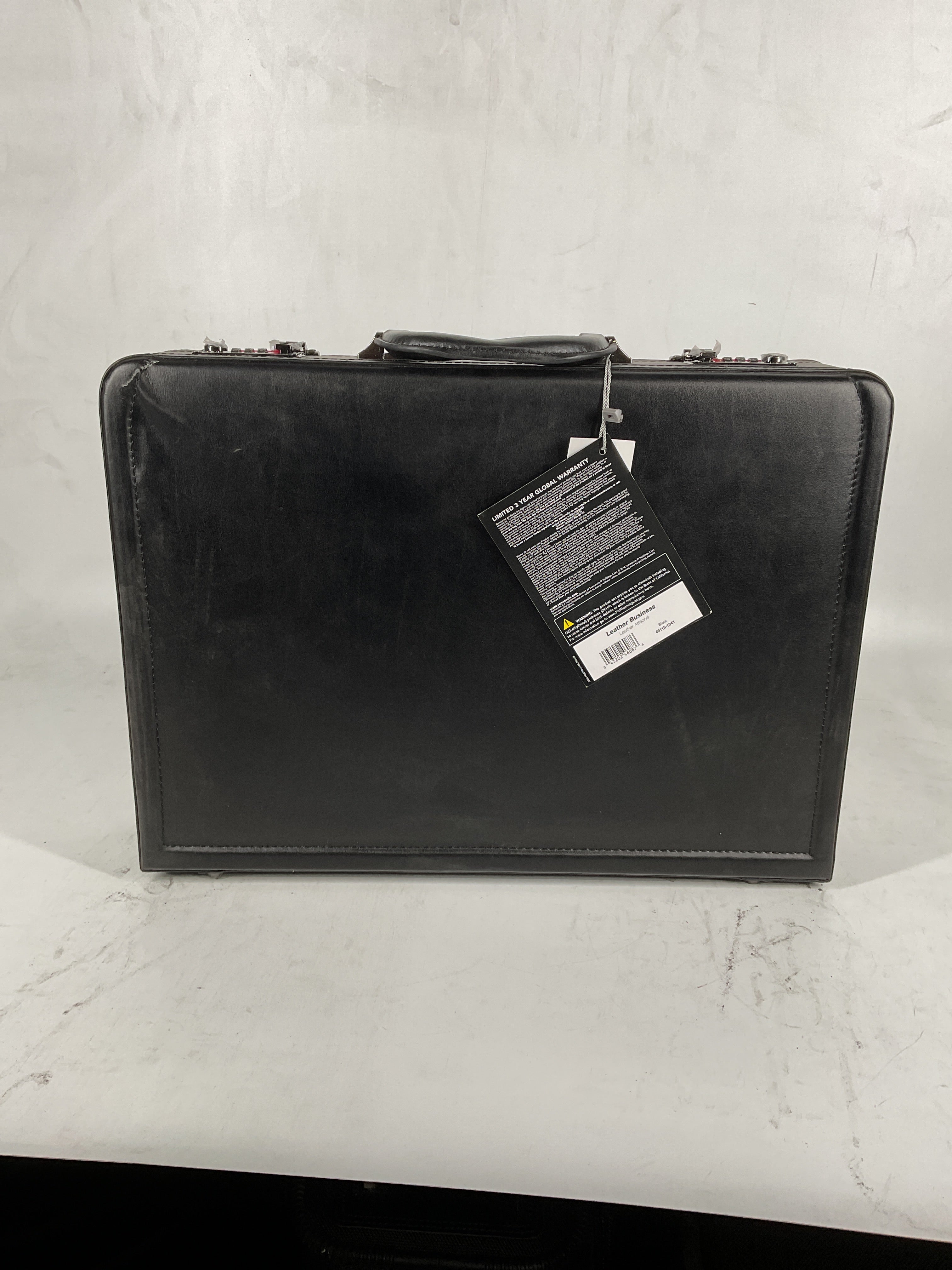 Samsonite Bonded Leather Attache 15.6 Black One Size U2