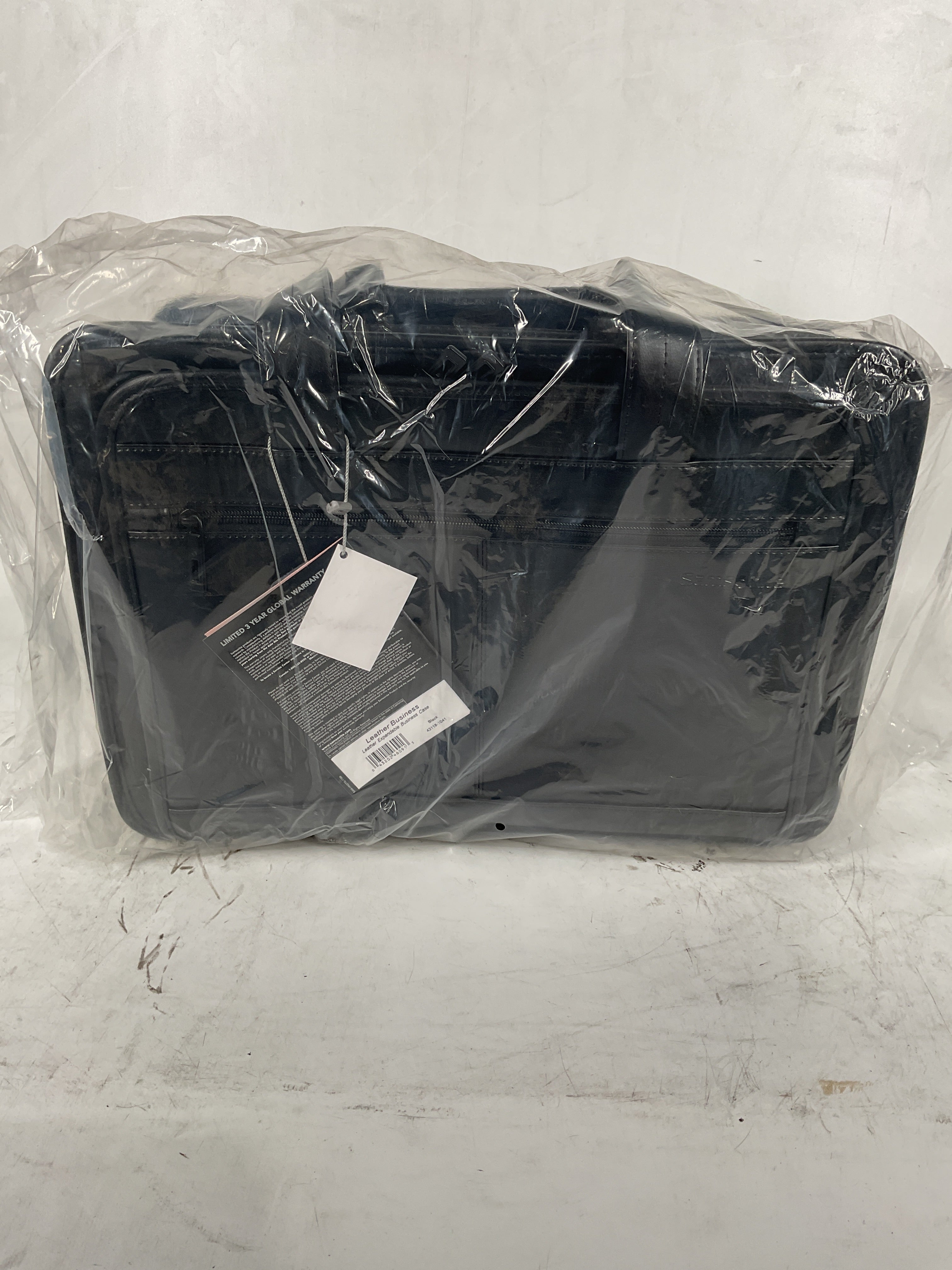 Samsonite Leather Expandable Briefcase 17 inch Black 17 U2