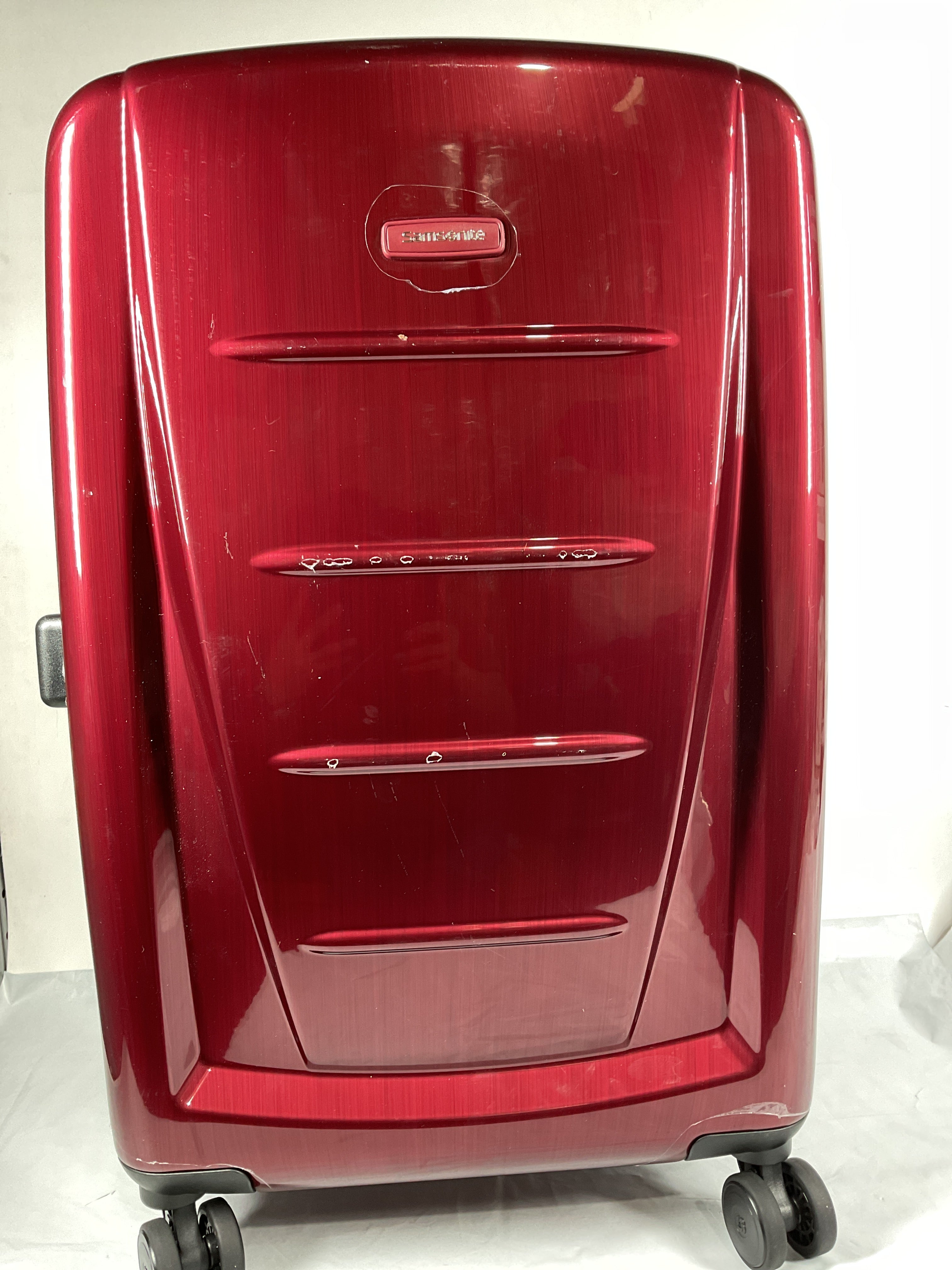 Samsonite Winfield 2 Hardside Luggage with 360 Spinner Wheels, TSA Lock, Airline Approved ( Burgundy , Checked-Medium Spinner ) Burgundy Checked Medium Spinner U15
