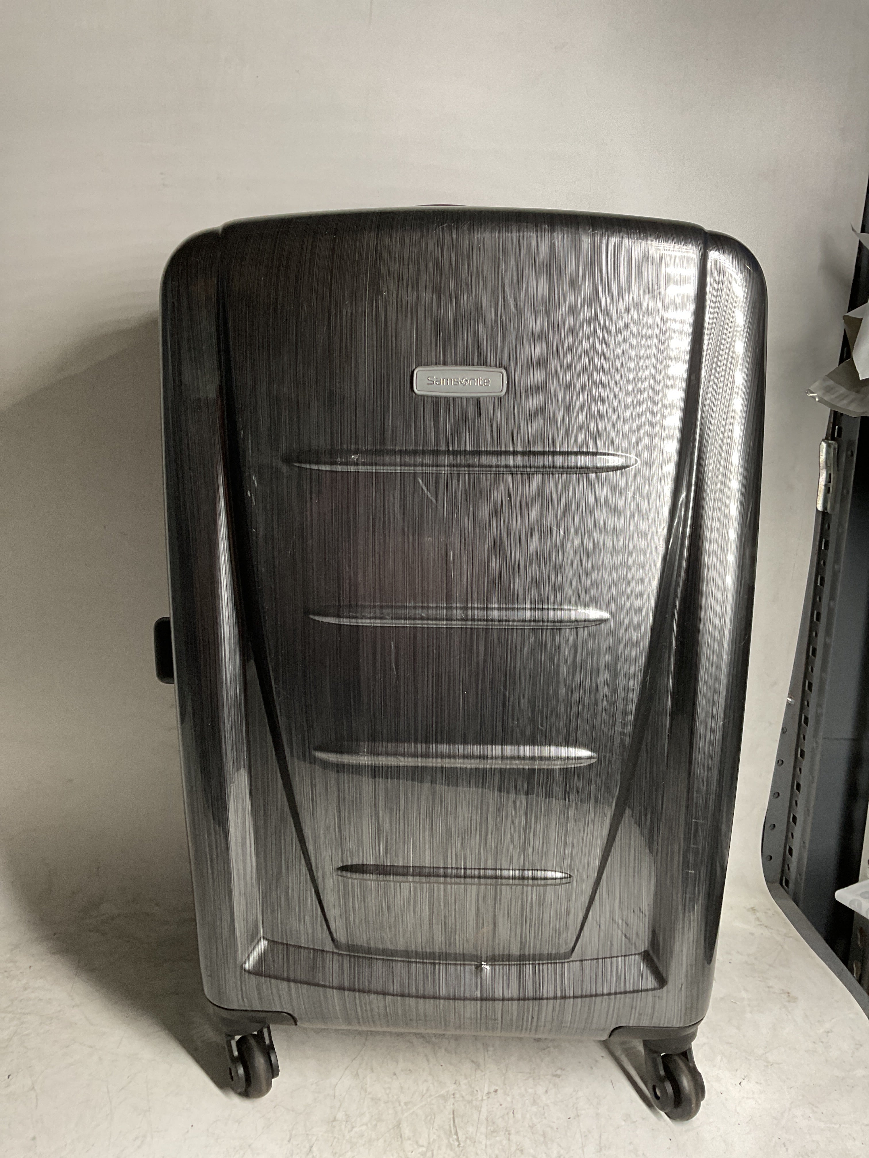 Samsonite Winfield 2 Hardside Luggage with 360 Spinner Wheels, TSA Lock, Airline Approved ( Charcoal , Checked-Medium 24-Inch ) Charcoal Checked Medium 24 Inch U3