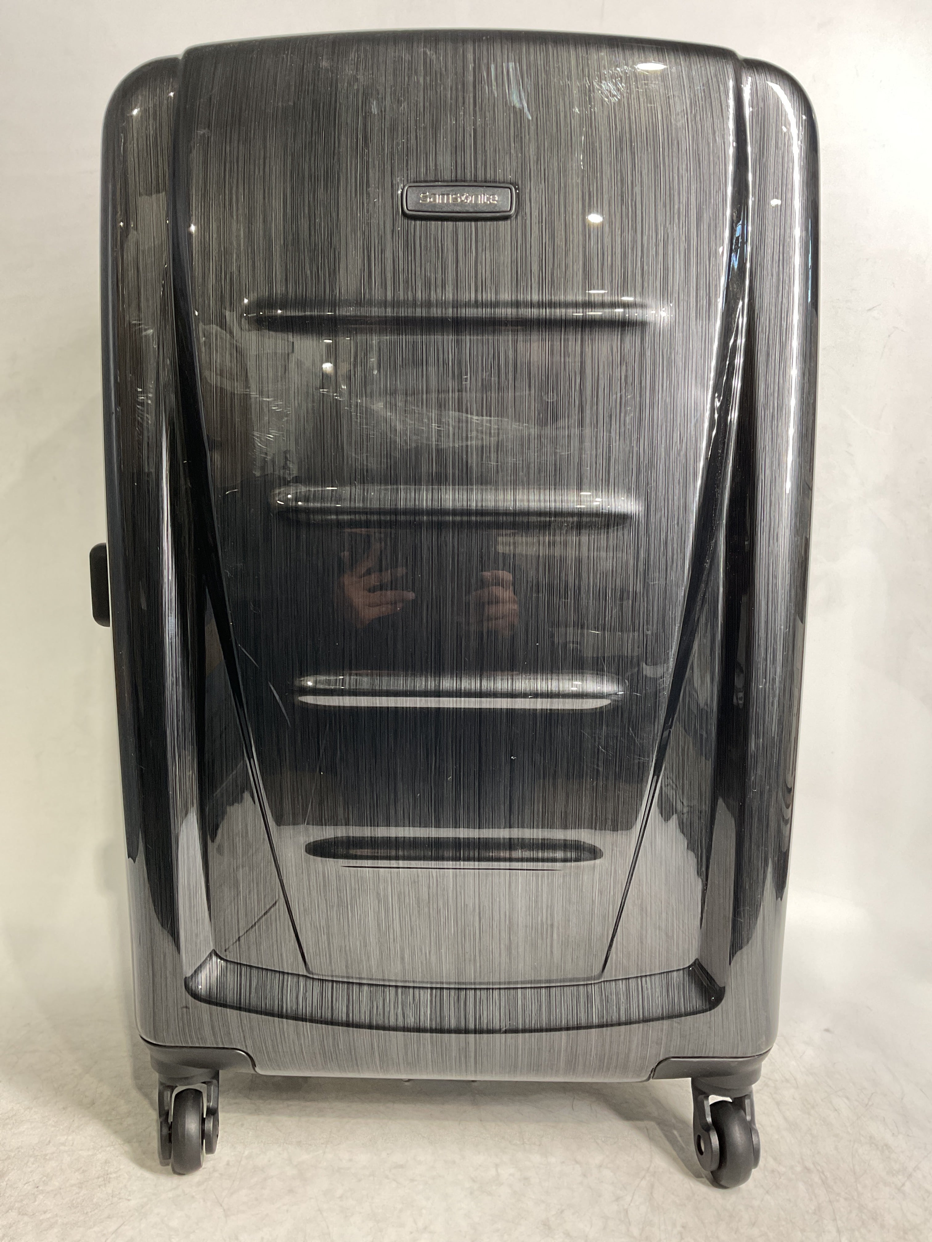 Samsonite Winfield 2 Hardside Luggage with 360 Spinner Wheels, TSA Lock, Airline Approved ( Charcoal , Checked-Medium 24-Inch ) Charcoal Checked Medium 24 Inch U5