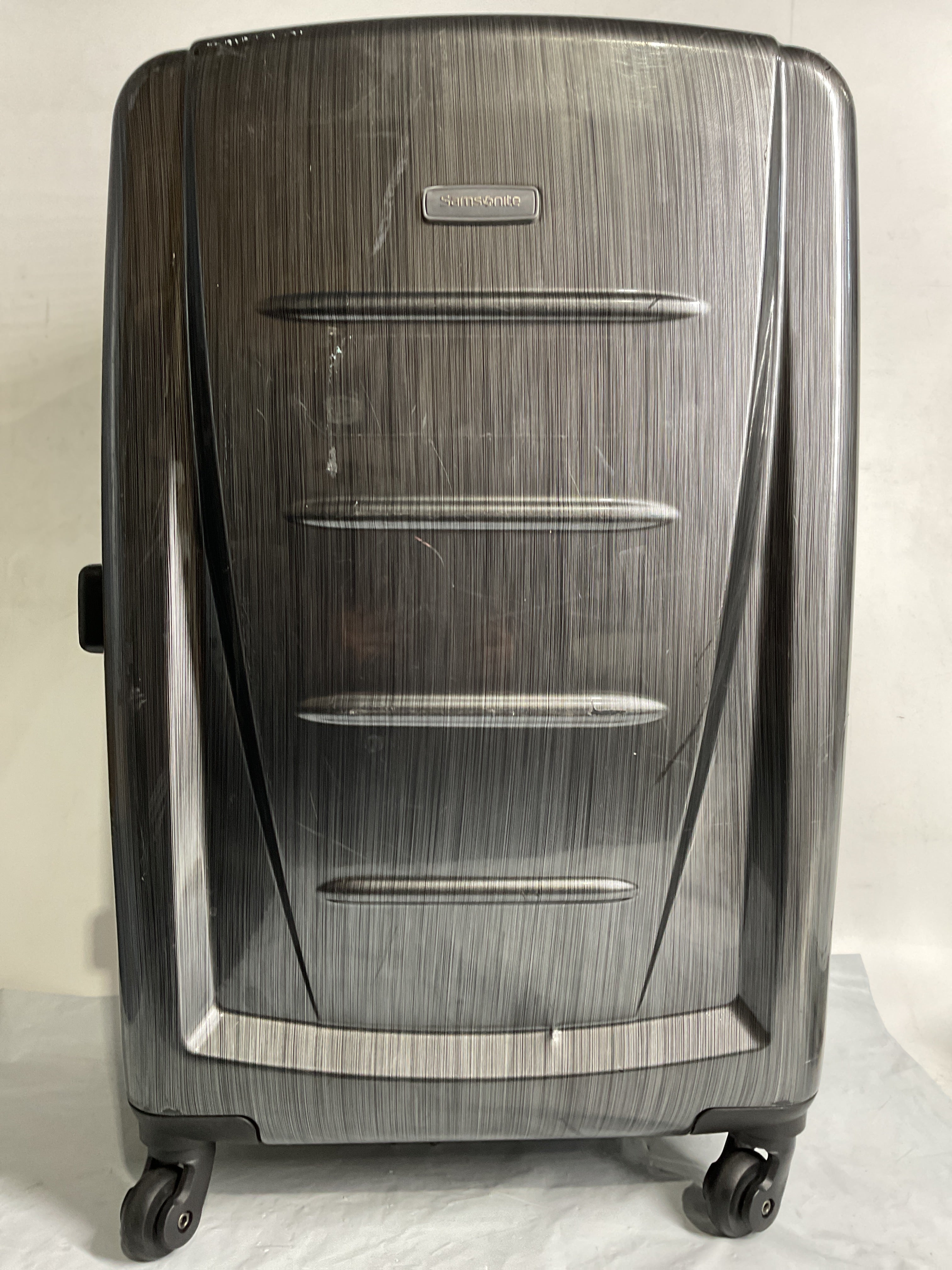 Samsonite Winfield 2 Hardside Luggage with 360 Spinner Wheels, TSA Lock, Airline Approved ( Charcoal , Checked-Medium 24-Inch ) Charcoal Checked Medium 24 Inch U7