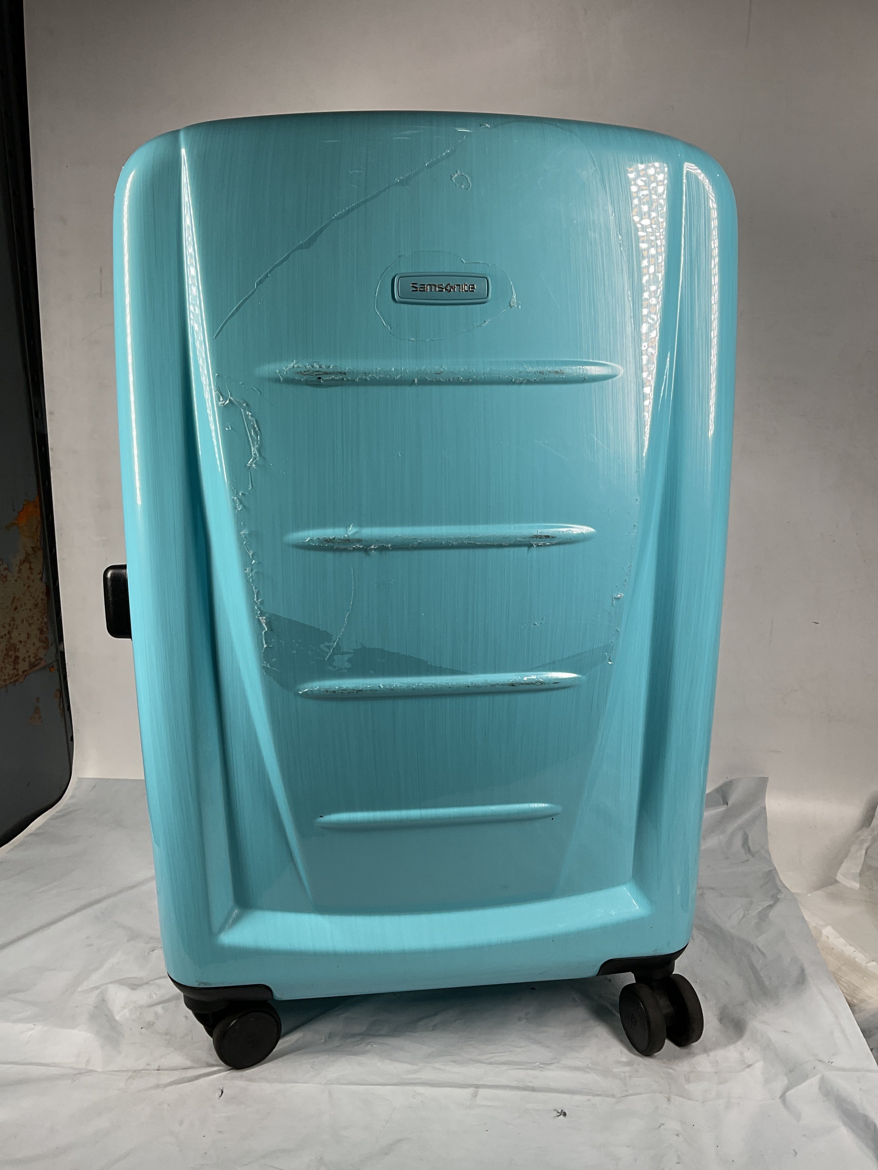 Samsonite Winfield 2 Checked-Medium 24-Inch Hardside Expandable Luggage with Spinner Wheels ( Ice Blue , Checked-Medium 24-Inch ) Ice Blue Checked Medium 24 Inch U5