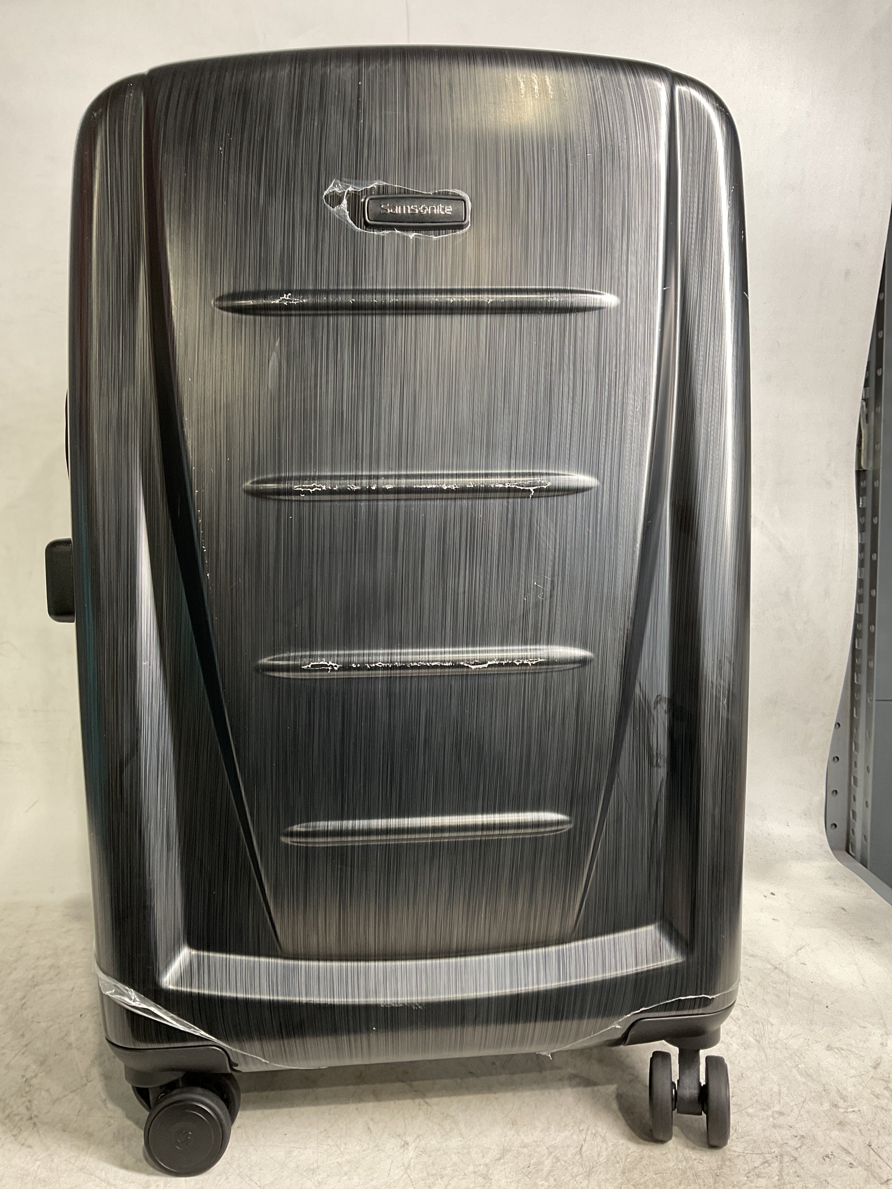 Samsonite Winfield 2 Hardside Luggage with 360 Spinner Wheels, TSA Lock, Airline Approved ( Brushed Anthracite , Checked-Medium 24-Inch ) Brushed Anthracite Checked Medium 24 Inch U12
