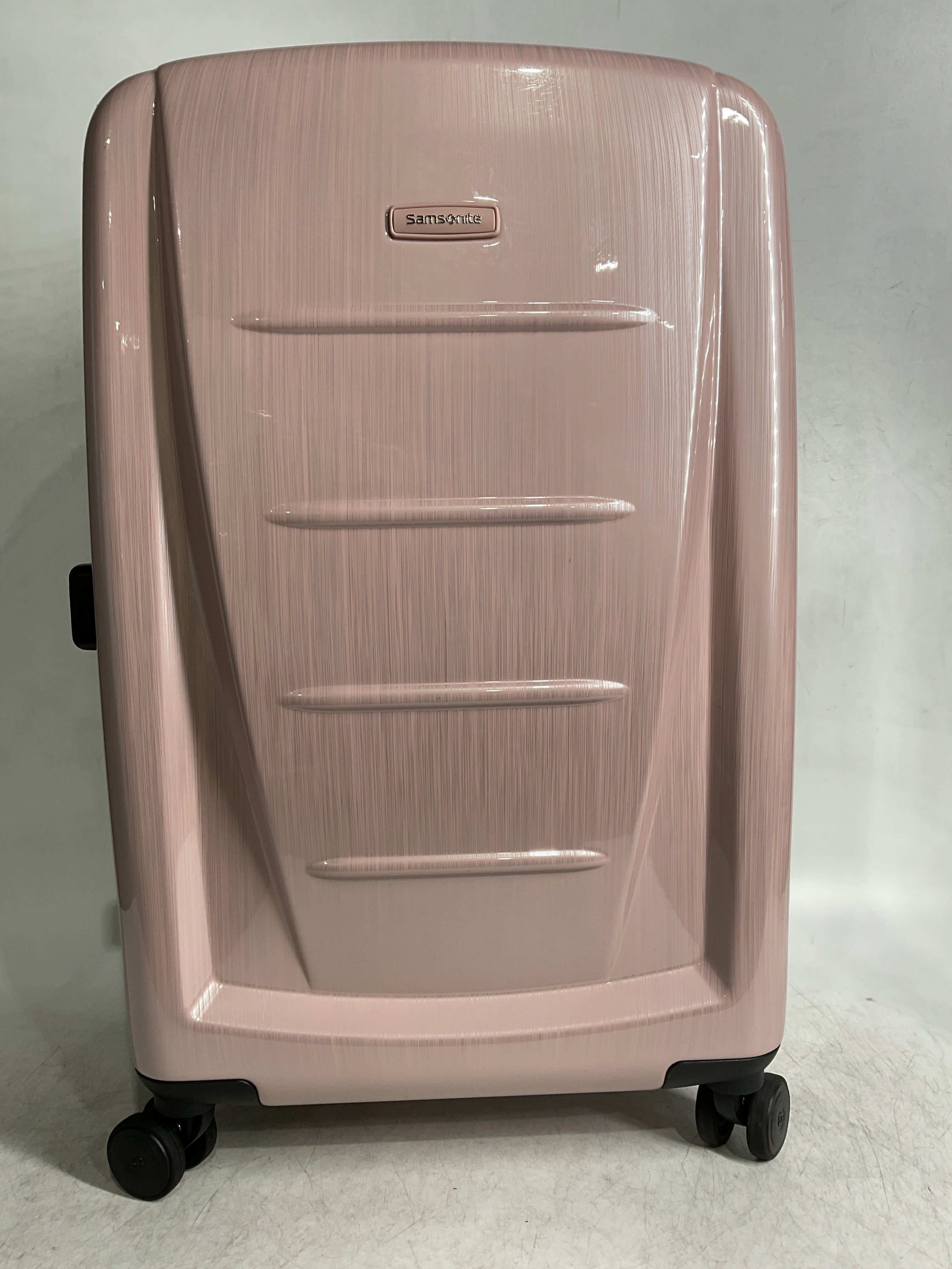Samsonite Winfield 2 Hardside Luggage with 360 Spinner Wheels, TSA Lock, Airline Approved ( Arctic Pink , Checked-Medium 24-Inch ) Arctic Pink Checked Medium 24 Inch U12