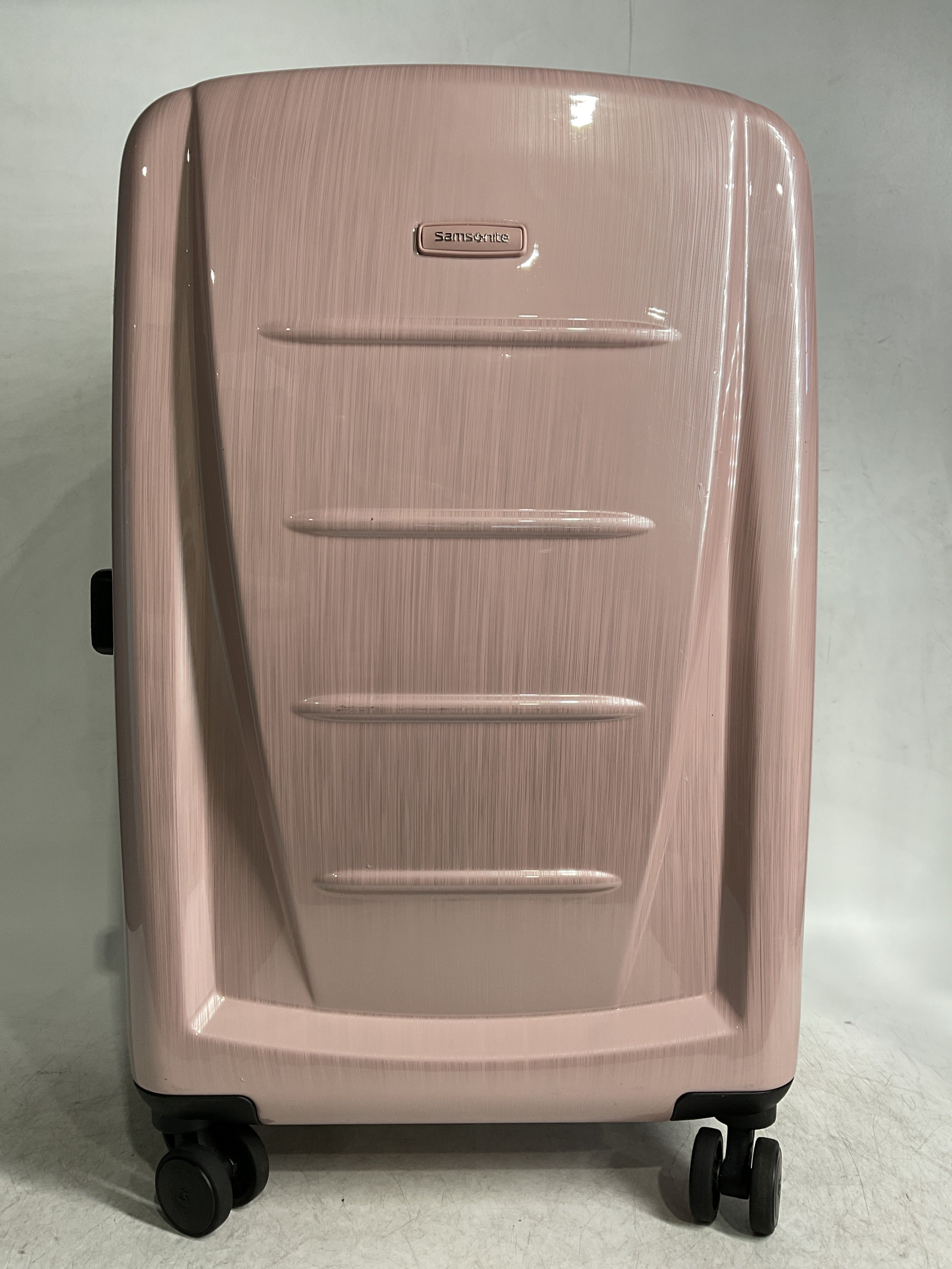 Samsonite Winfield 2 Hardside Luggage with 360 Spinner Wheels, TSA Lock, Airline Approved ( Arctic Pink , Checked-Medium 24-Inch ) Arctic Pink Checked Medium 24 Inch U13