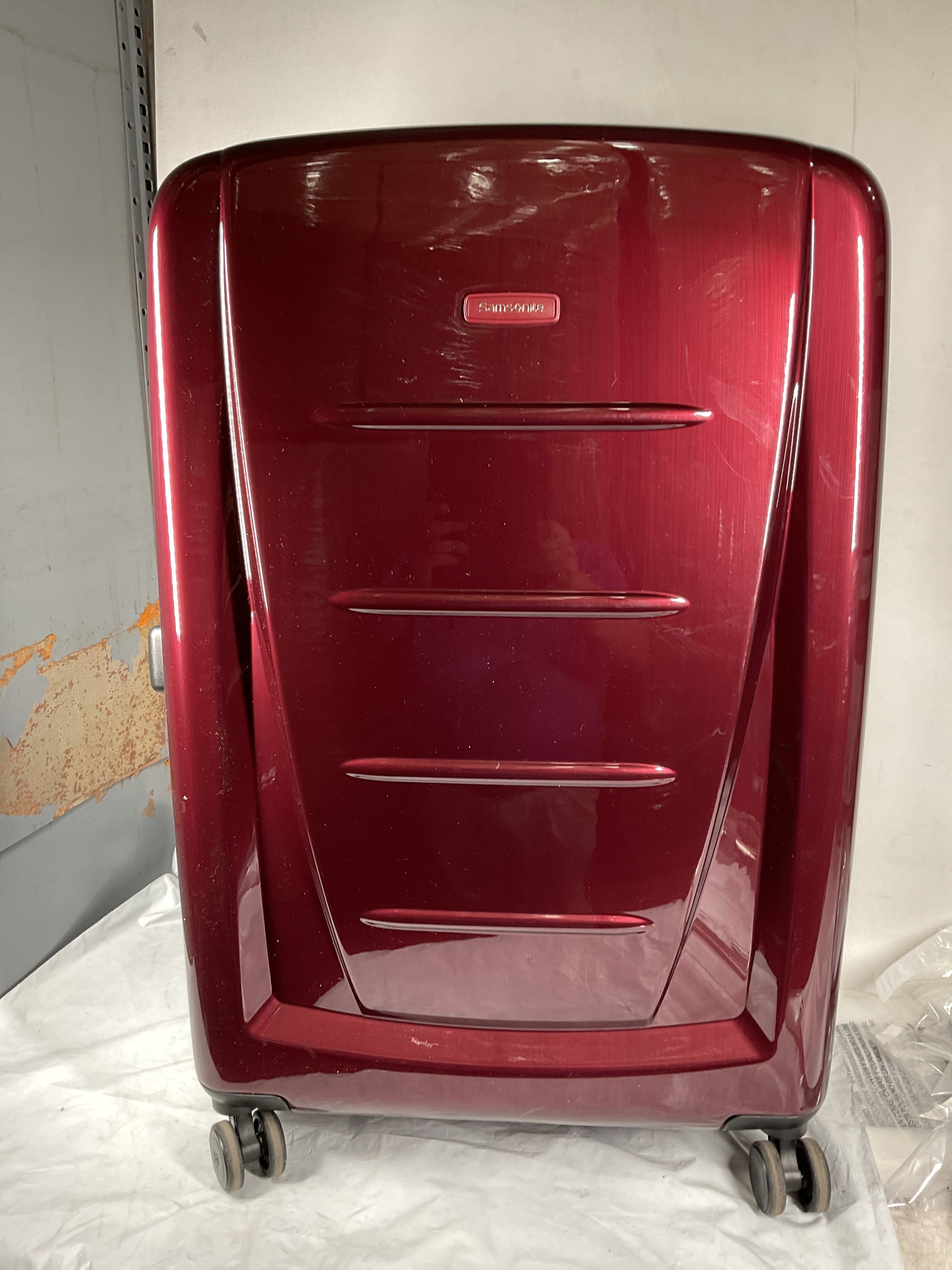 Samsonite Winfield 2 Checked-Large 28-Inch Hardside Expandable Luggage with Spinner Wheels, , Nordic Blue ( Burgundy , Checked-Large 28-Inch ) Burgundy Checked Large 28 Inch U29