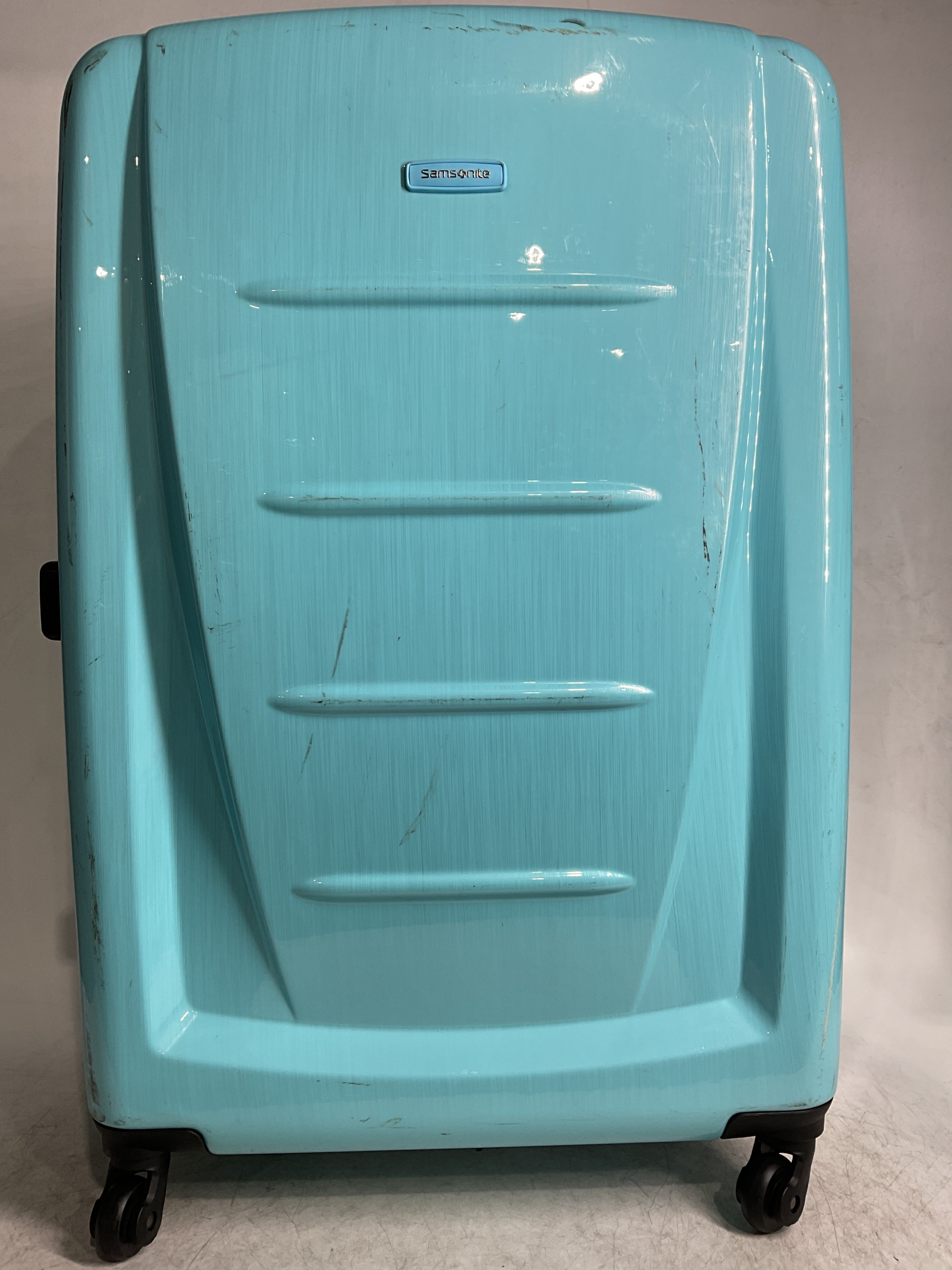 Samsonite Winfield 2 Hardside Luggage with 360 Spinner Wheels, TSA Lock, Airline Approved ( Ice Blue , Checked-Large 28-Inch ) Ice Blue Checked Large 28 Inch U12