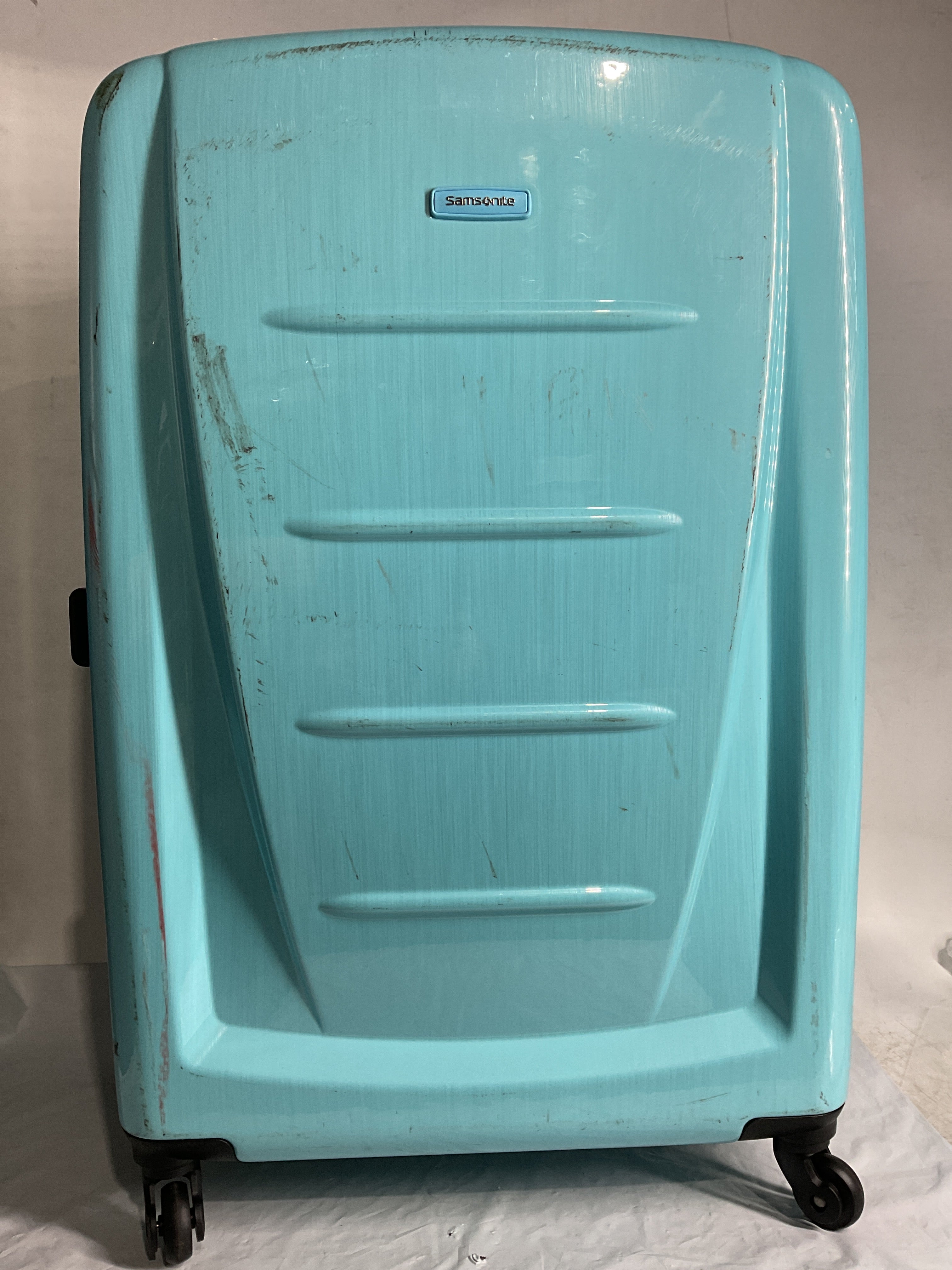 Samsonite Winfield 2 Hardside Luggage with 360 Spinner Wheels, TSA Lock, Airline Approved ( Ice Blue , Checked-Large 28-Inch ) Ice Blue Checked Large 28 Inch U14