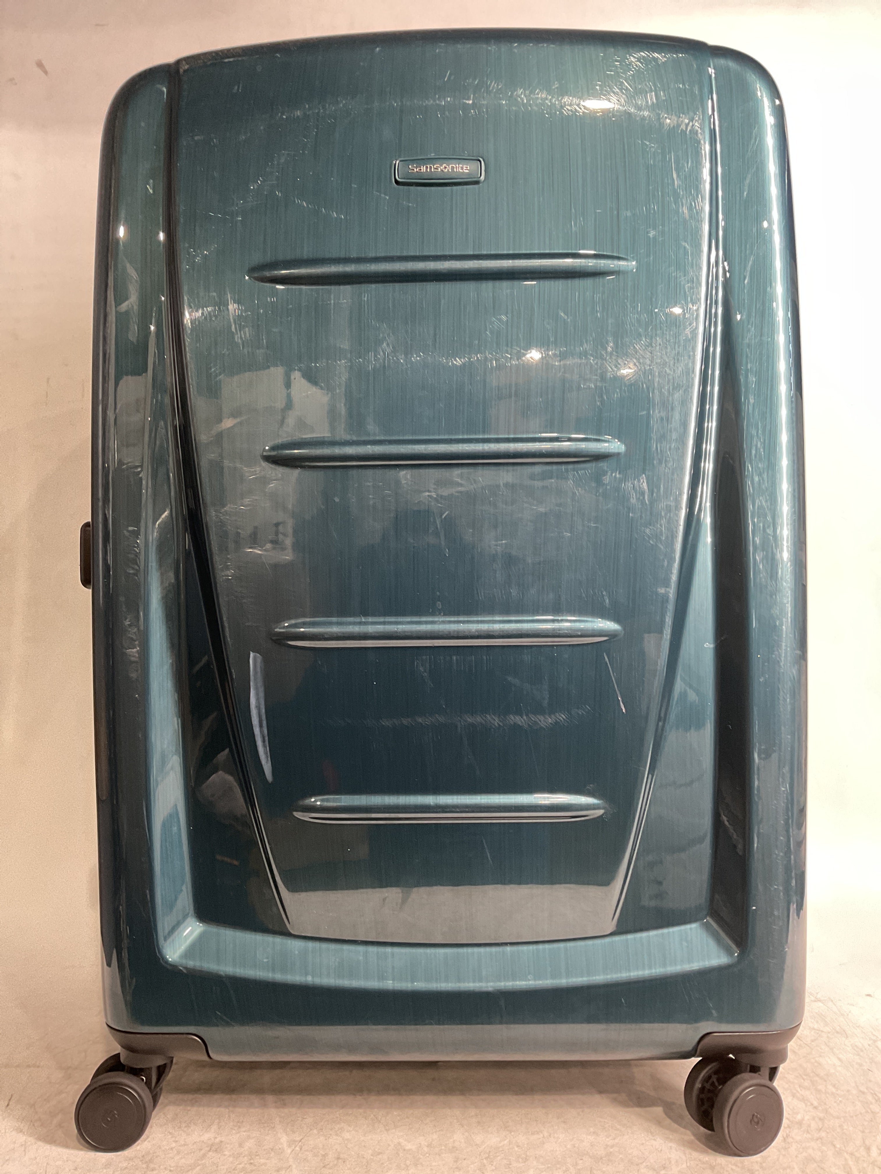 Samsonite Winfield 2 Hardside Luggage with 360 Spinner Wheels, TSA Lock, Airline Approved ( Teal , Checked-Large 28-Inch ) Teal Checked Large 28 Inch U28