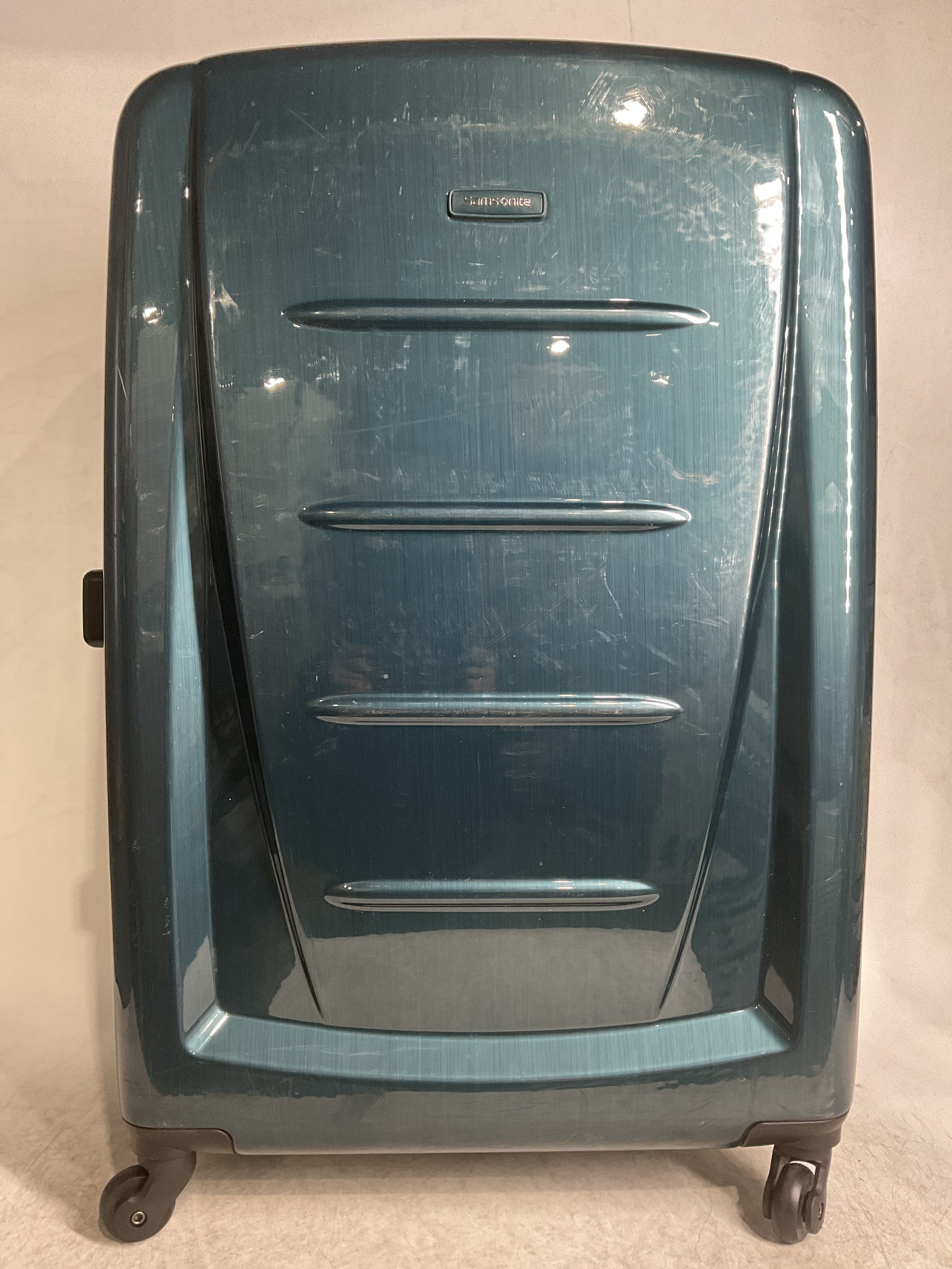 Samsonite Winfield 2 Hardside Luggage with 360 Spinner Wheels, TSA Lock, Airline Approved ( Teal , Checked-Large 28-Inch ) Teal Checked Large 28 Inch U29