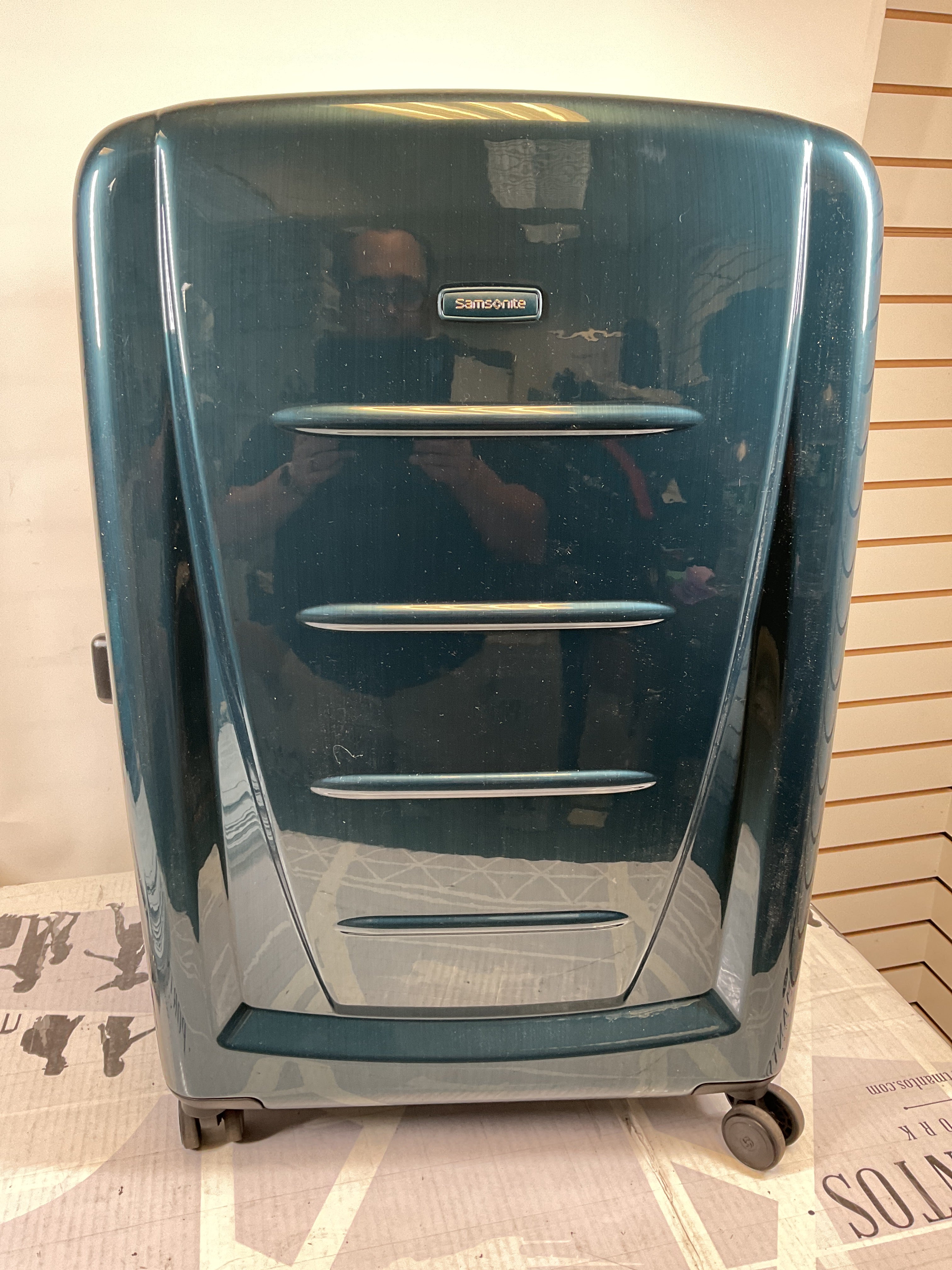 Samsonite Winfield 2 Checked-Large 28-Inch Hardside Expandable Luggage with Spinner Wheels, , Nordic Blue ( Teal , Checked-Large 28-Inch ) Teal Checked Large 28 Inch U31