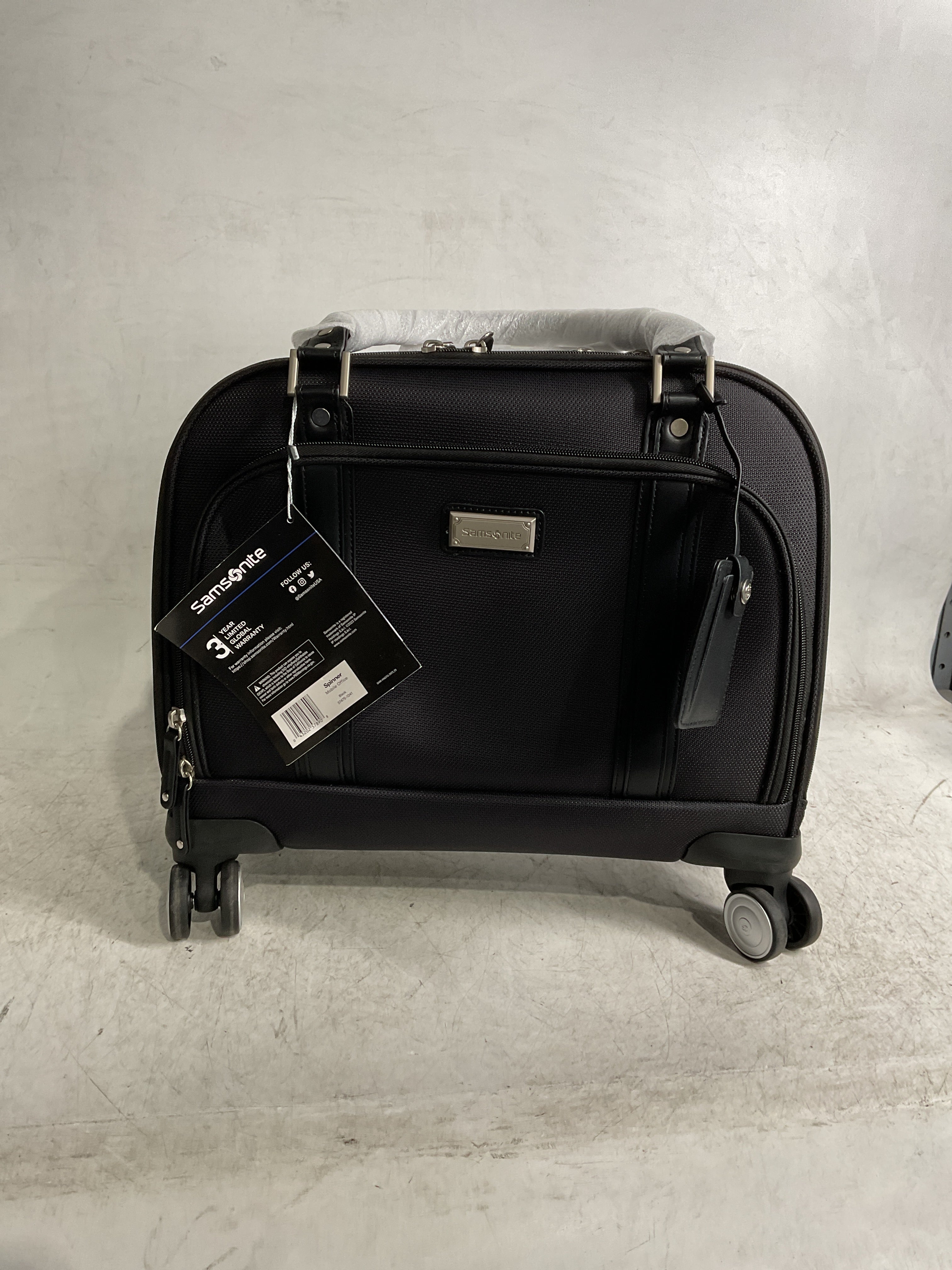 Samsonite Luggage Women's Spinner Mobile Office ( Black/Chrome , One Size ) Black/Chrome One Size U44