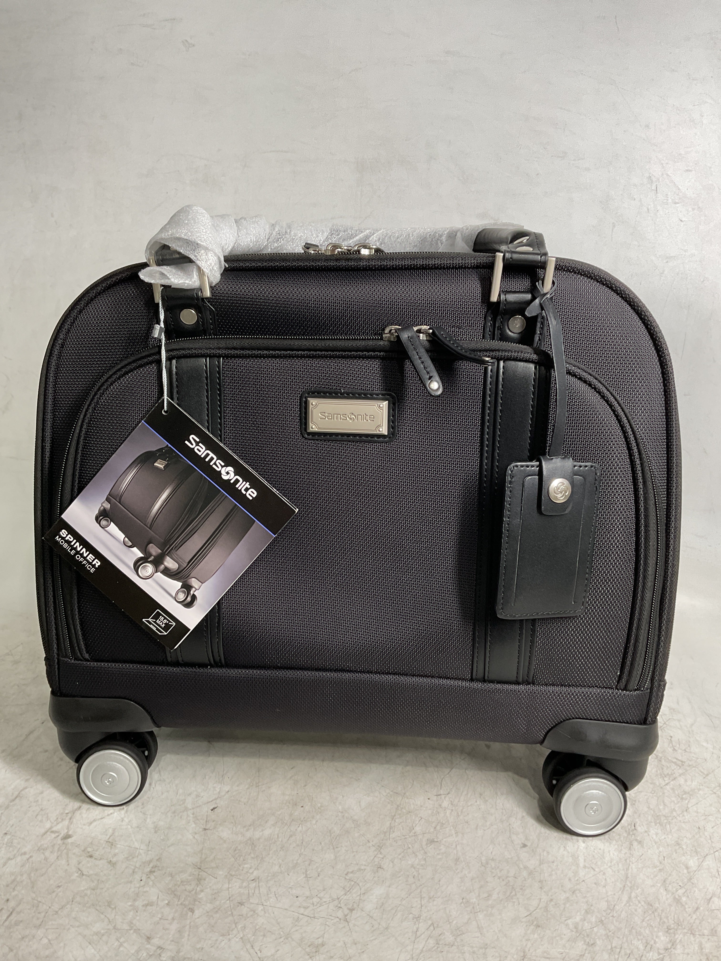Samsonite Luggage Women's Spinner Mobile Office ( Black/Chrome , One Size ) Black/Chrome One Size U48