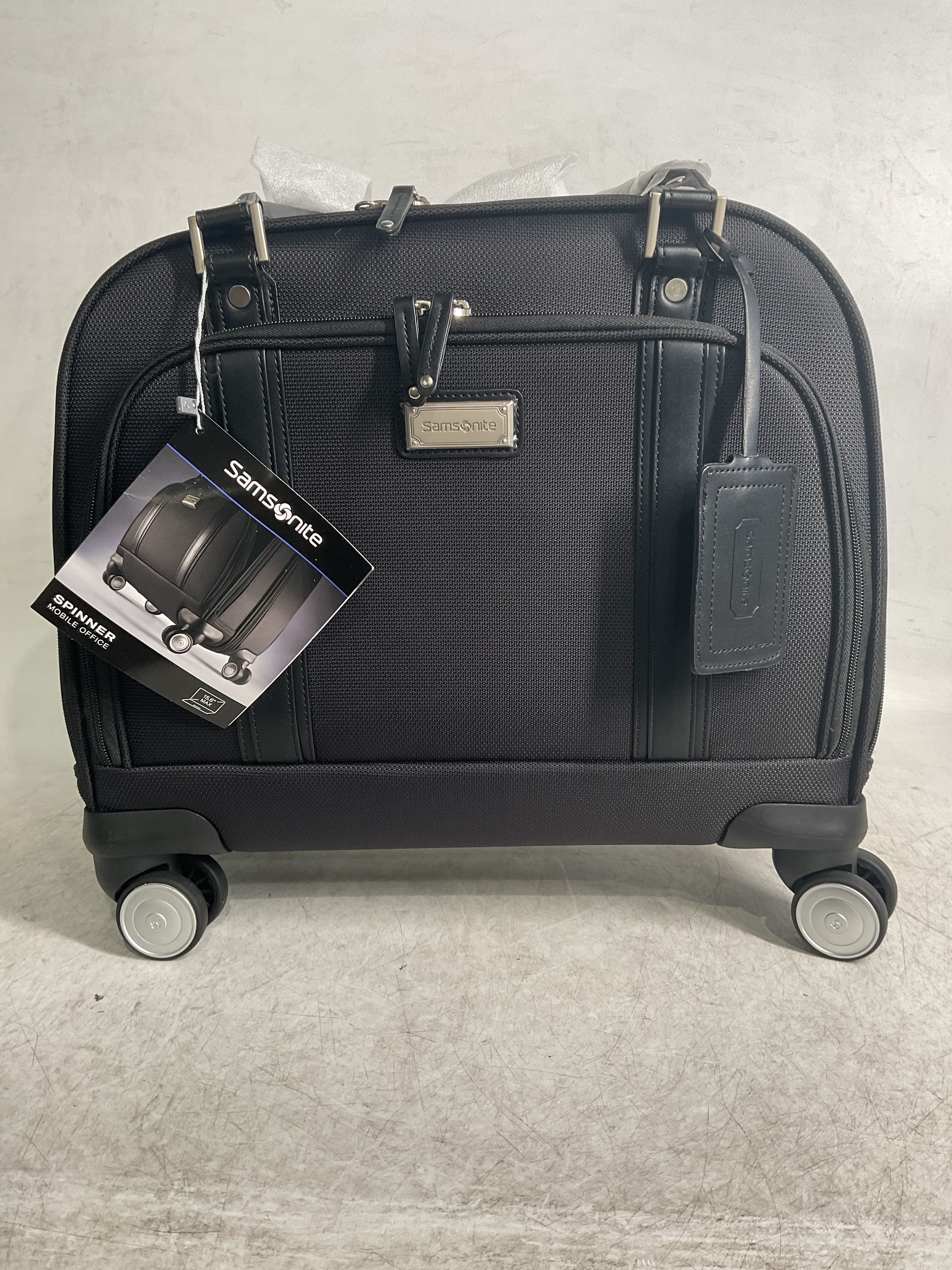 Samsonite Luggage Women's Spinner Mobile Office ( Black/Chrome , One Size ) Black/Chrome One Size U59