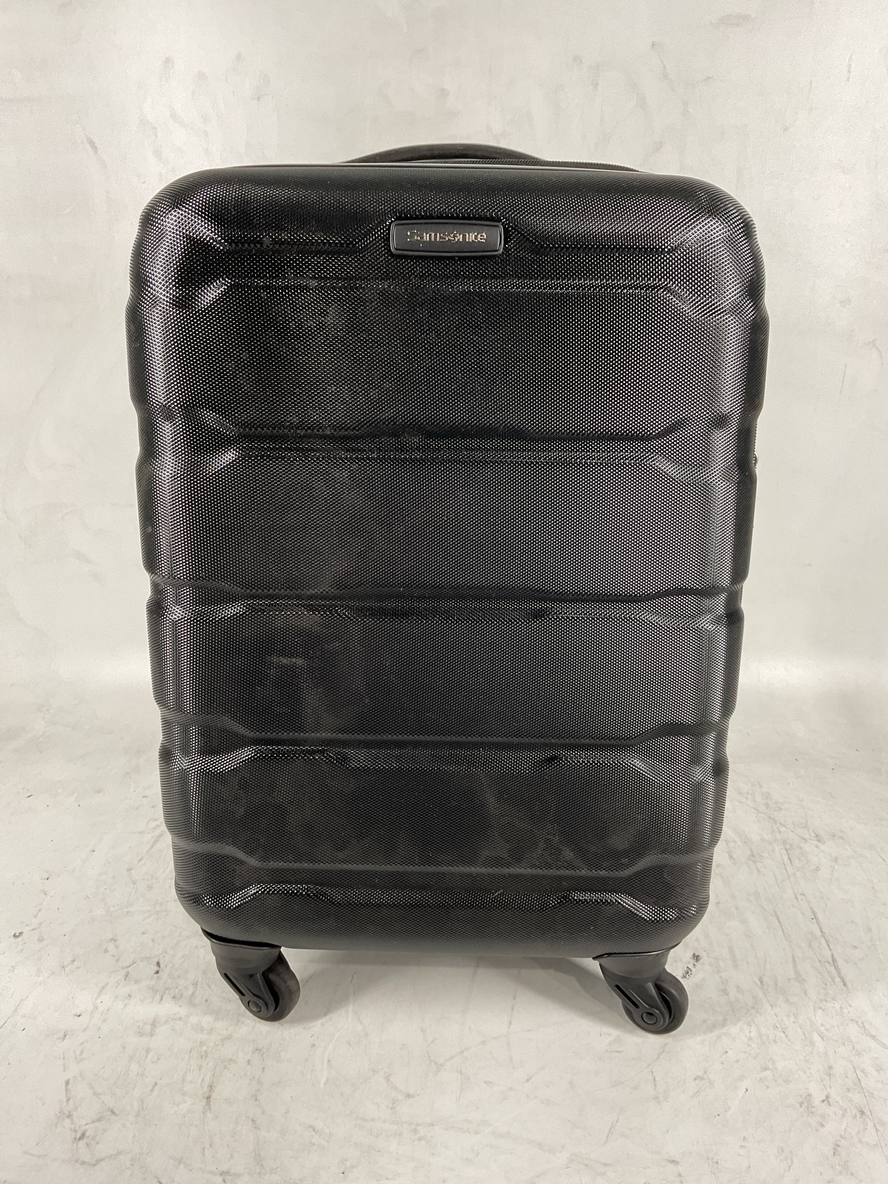 Samsonite Omni Pc Hardside Expandable Luggage with Spinner Wheels Black Carry On 20 Inch U21