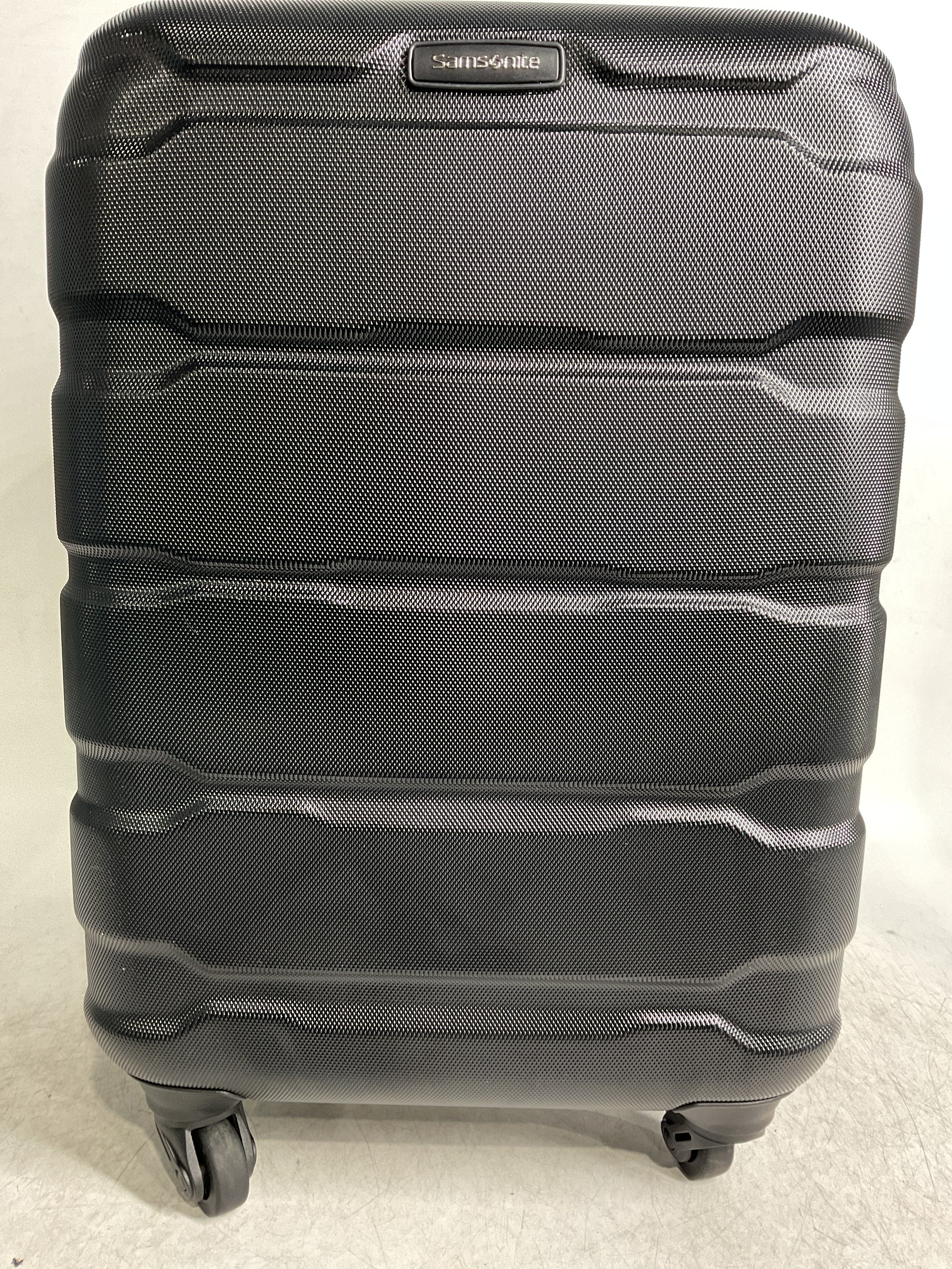 Samsonite Omni Pc Hardside Expandable Luggage with Spinner Wheels ( Black , Carry-On 20-Inch ) Black Carry On 20 Inch U49