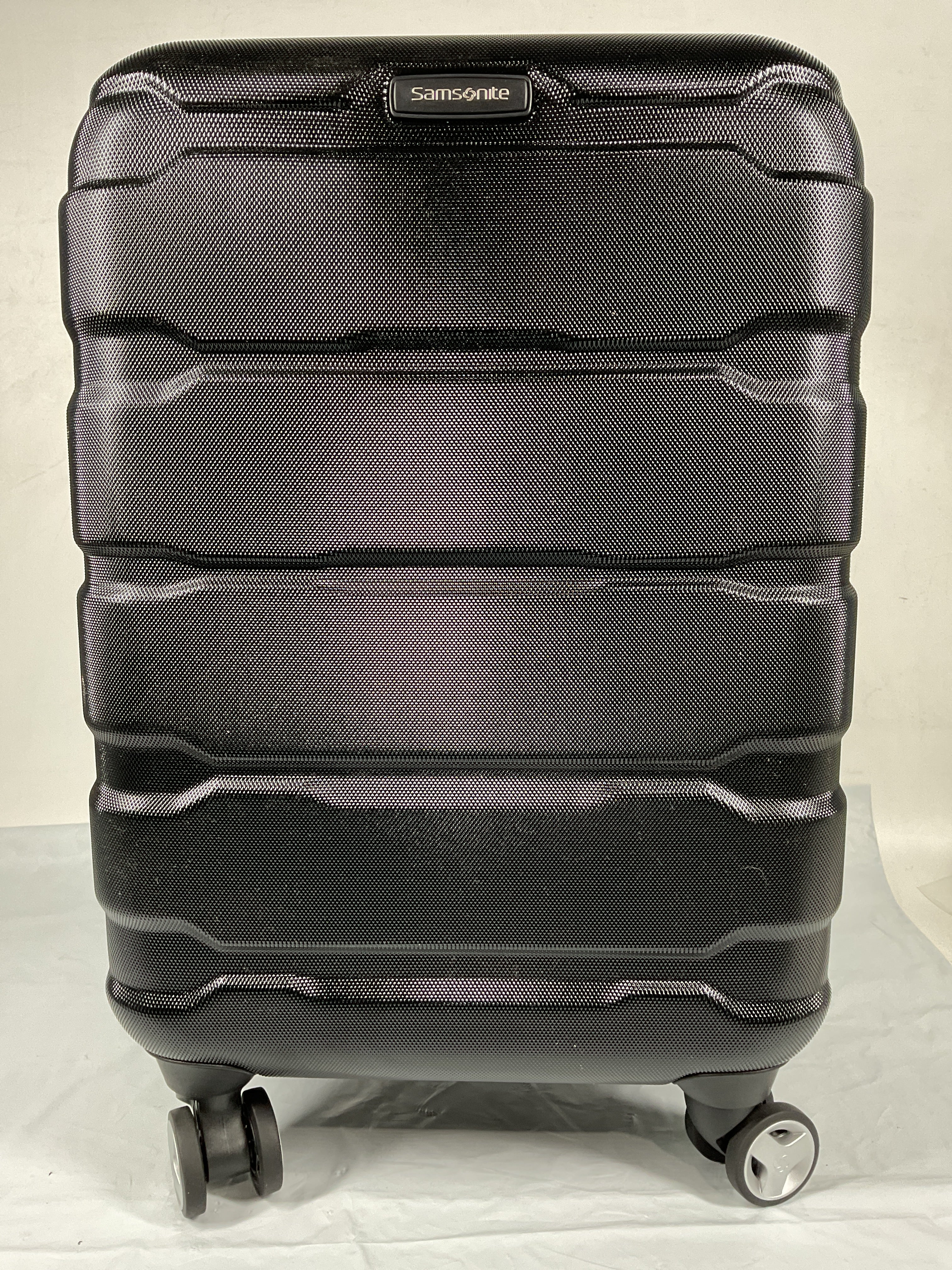 Samsonite Omni Pc Hardside Expandable Luggage with Spinner Wheels ( Black , Carry-On 20-Inch ) Black Carry On 20 Inch U58